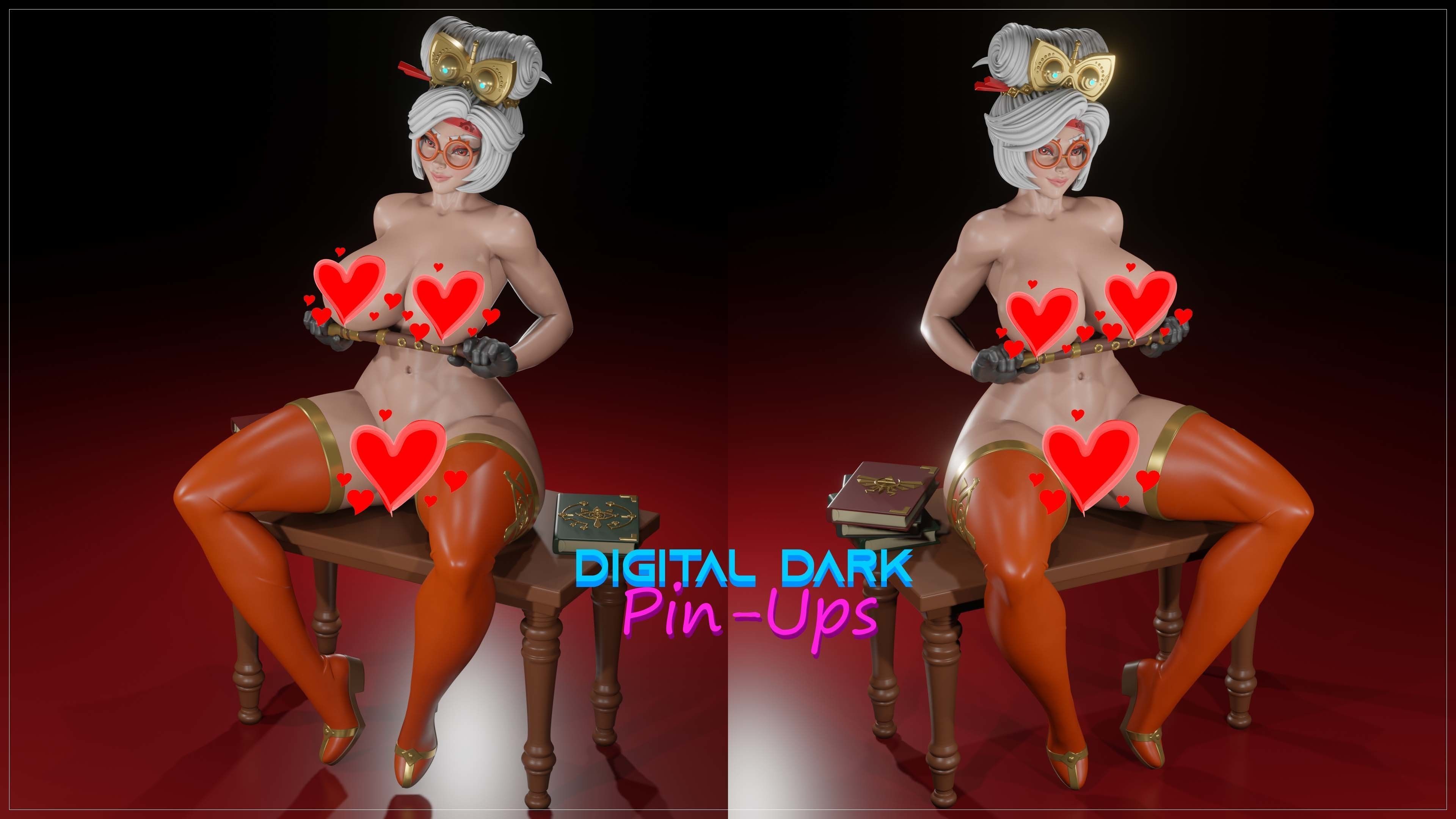 Purah from Zelda with NSFW version and Miniatures and Keychains 3D print model_7