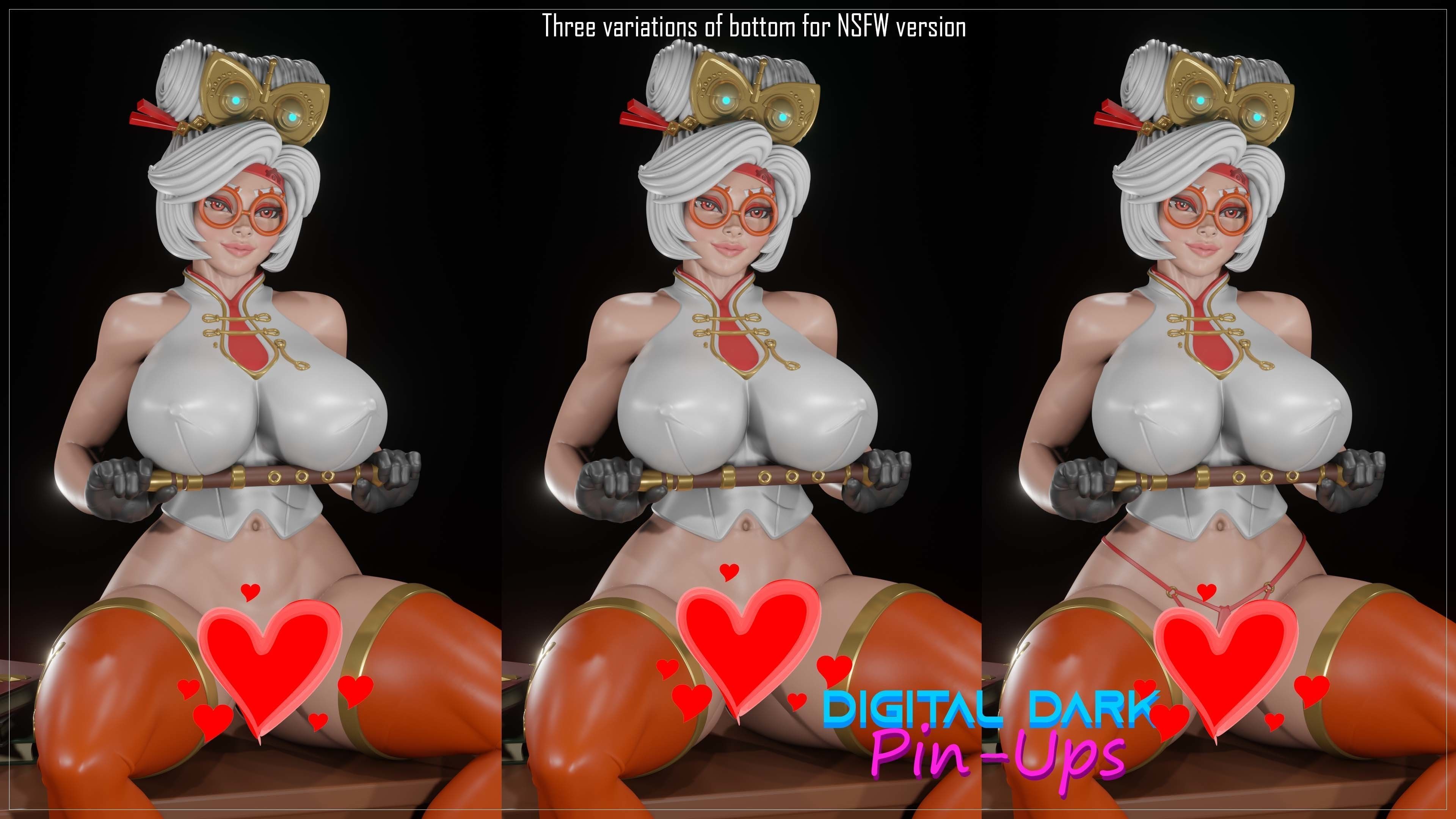 Purah from Zelda with NSFW version and Miniatures and Keychains 3D print model_4