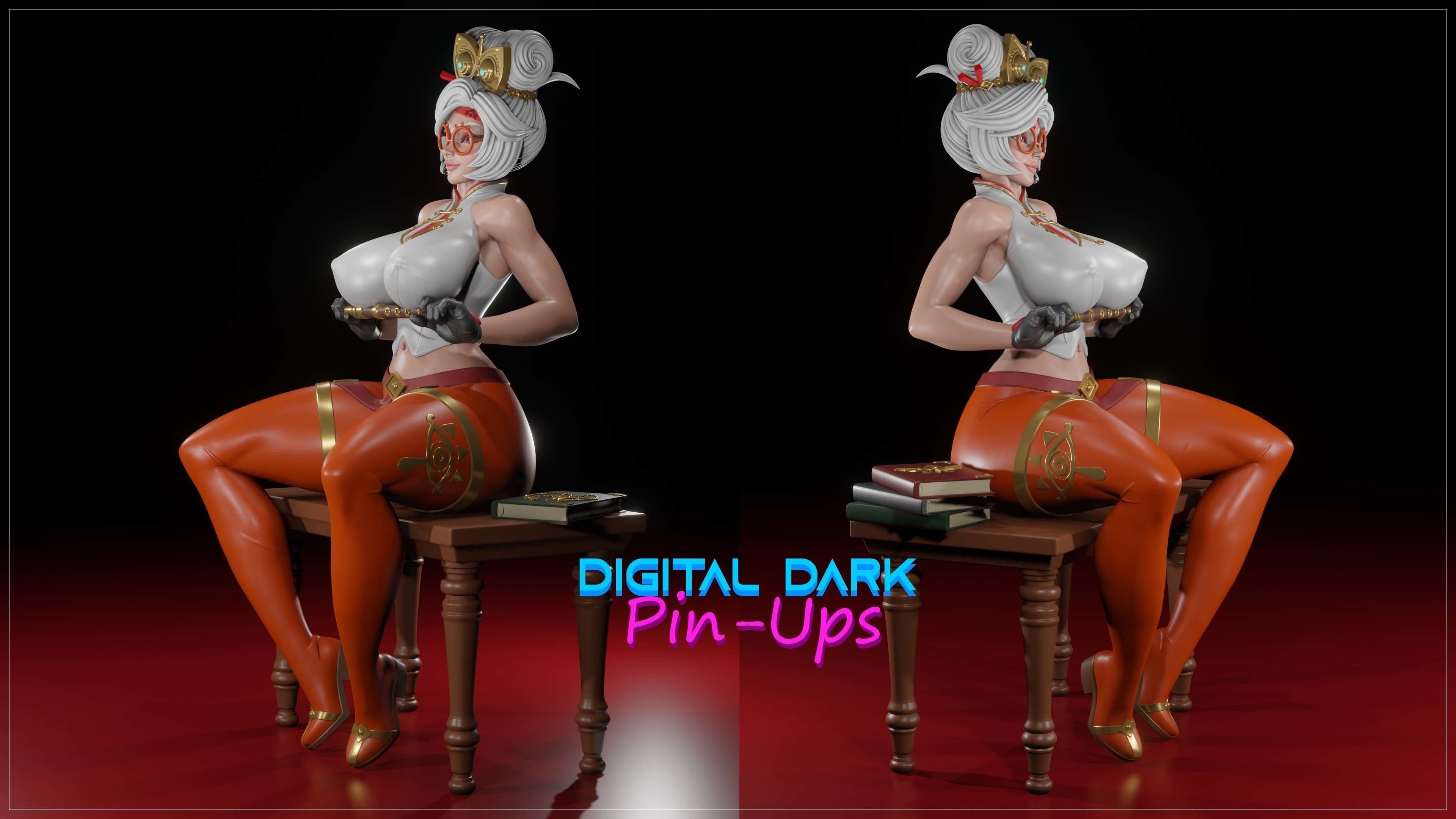 Purah from Zelda with NSFW version and Miniatures and Keychains 3D print model_9