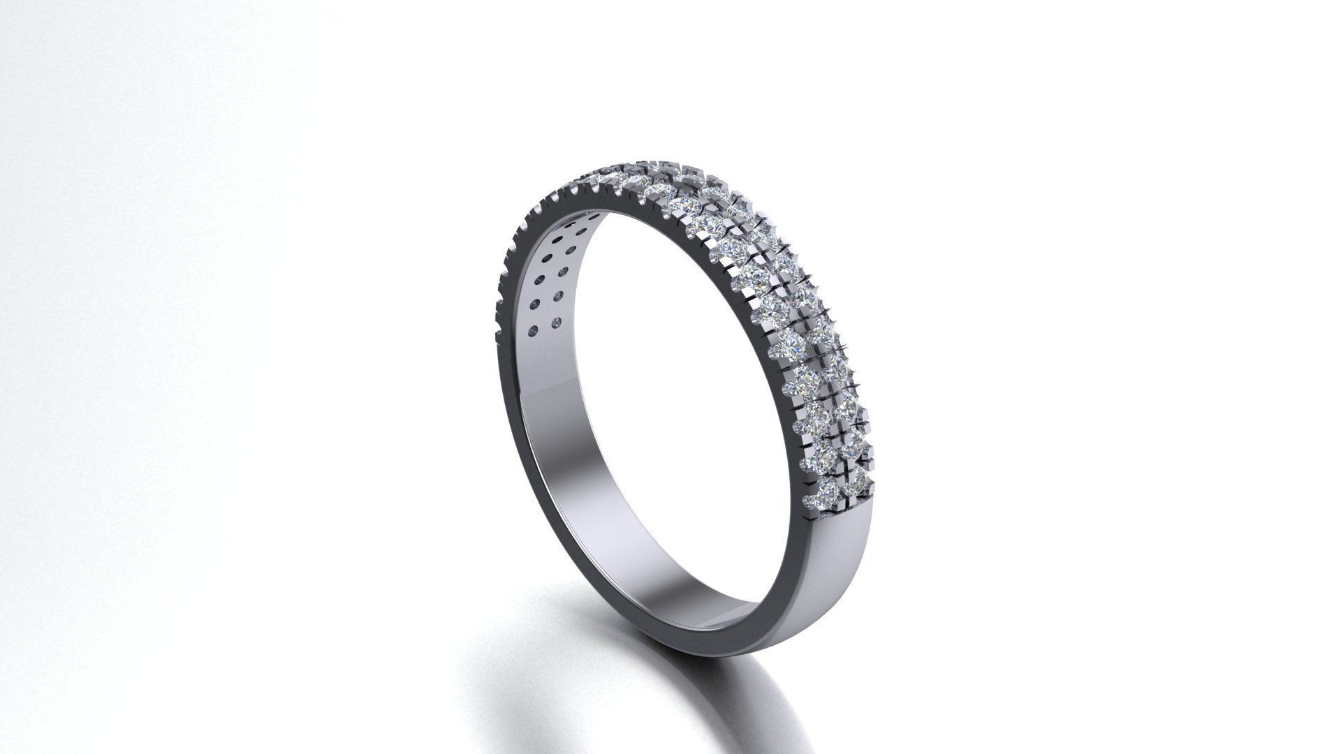Diamond Ring 3D print model_2