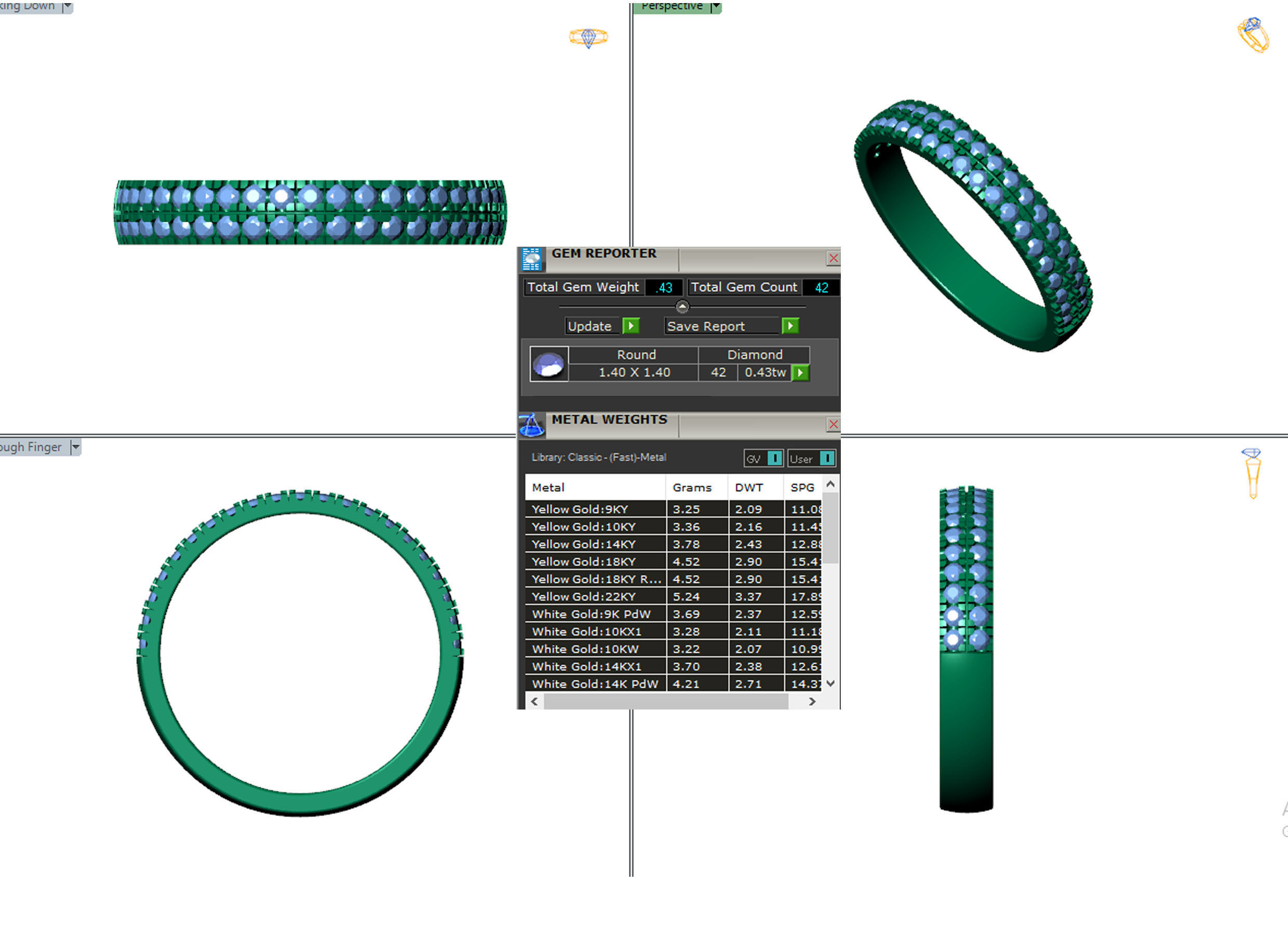 Diamond Ring 3D print model_4
