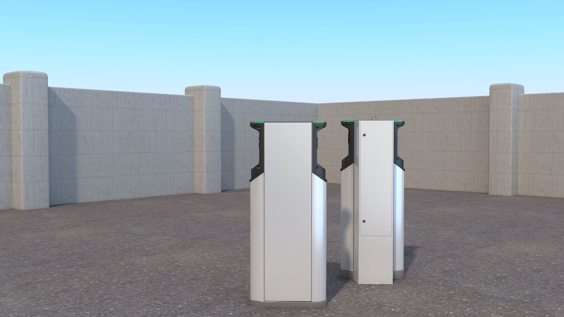 Ensto Charging Station 3D model_8