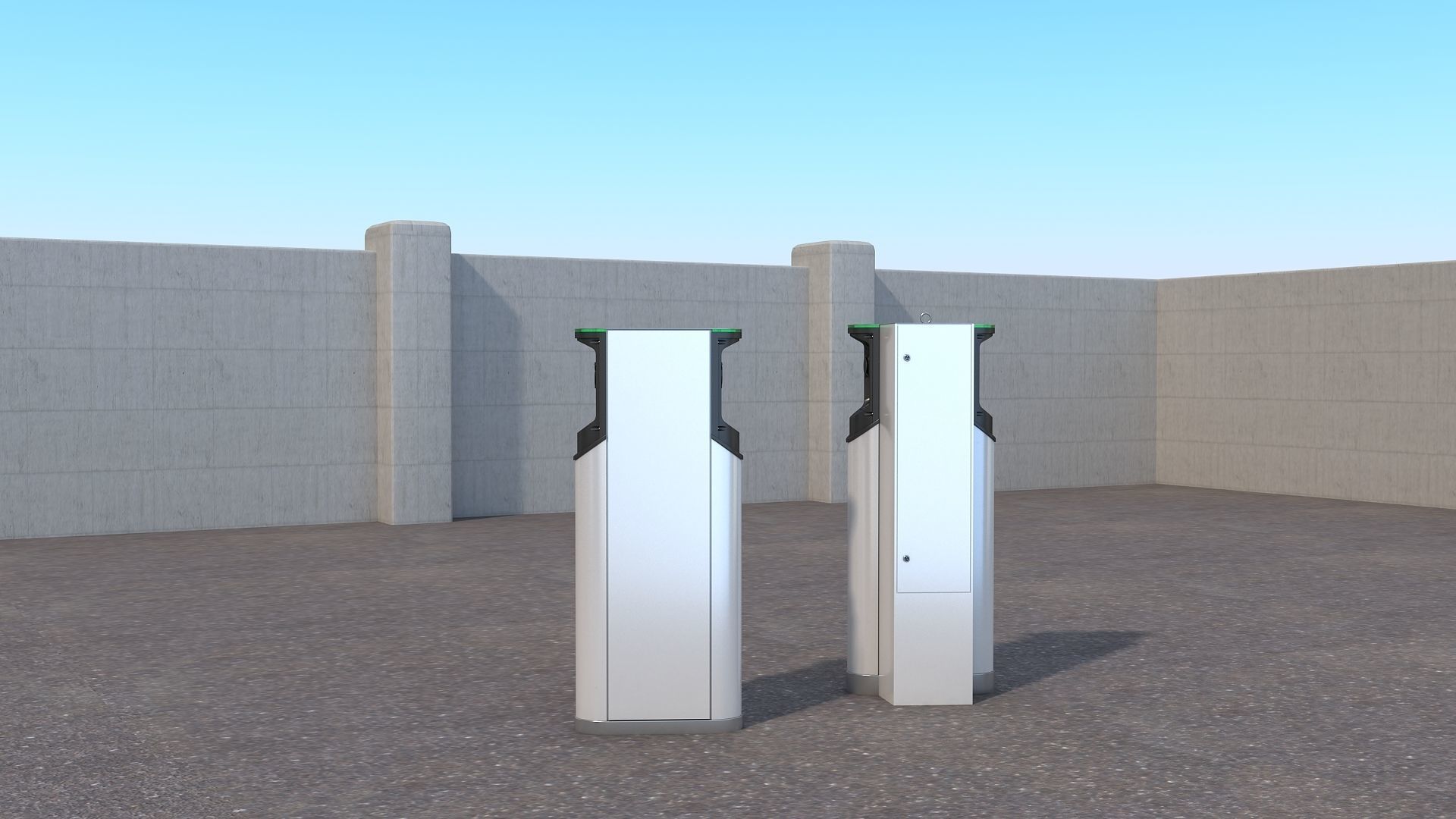 Ensto Charging Station 3D model_5