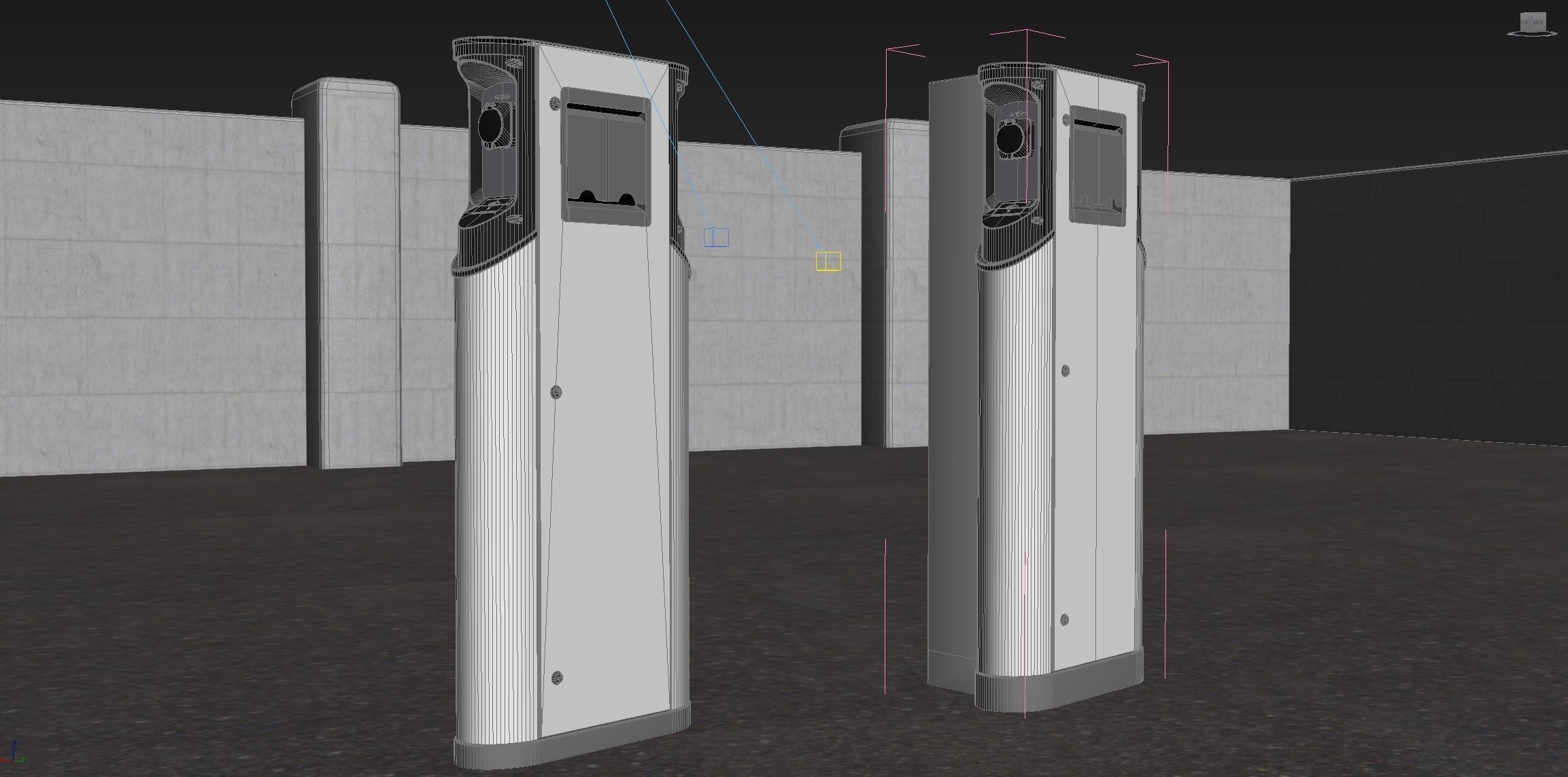 Ensto Charging Station 3D model_12
