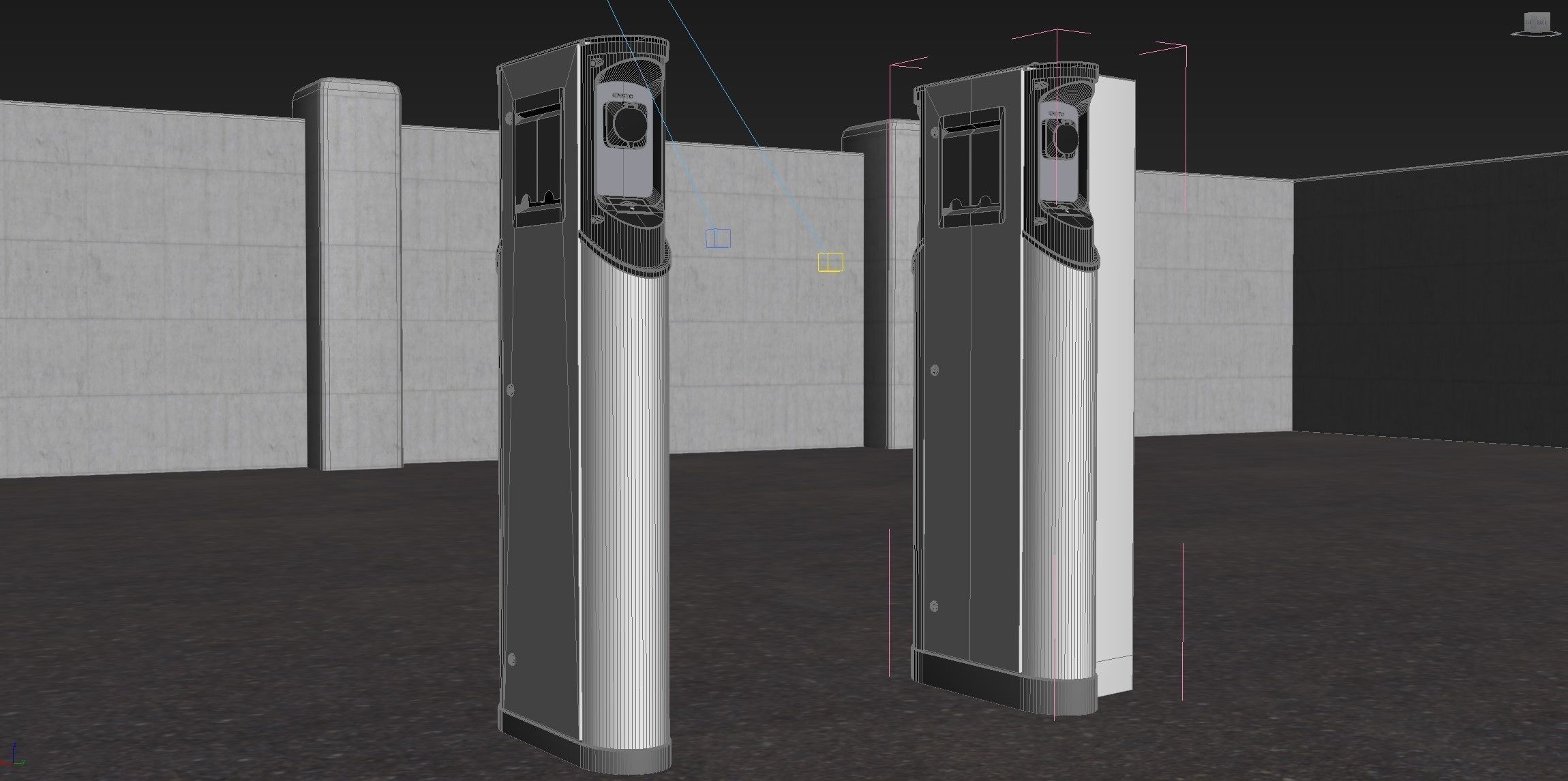 Ensto Charging Station 3D model_11