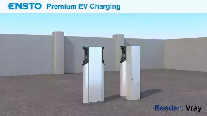 Ensto Charging Station 3D model