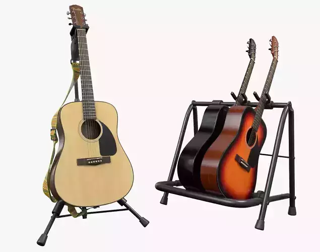 Acoustic Guitar 3D model