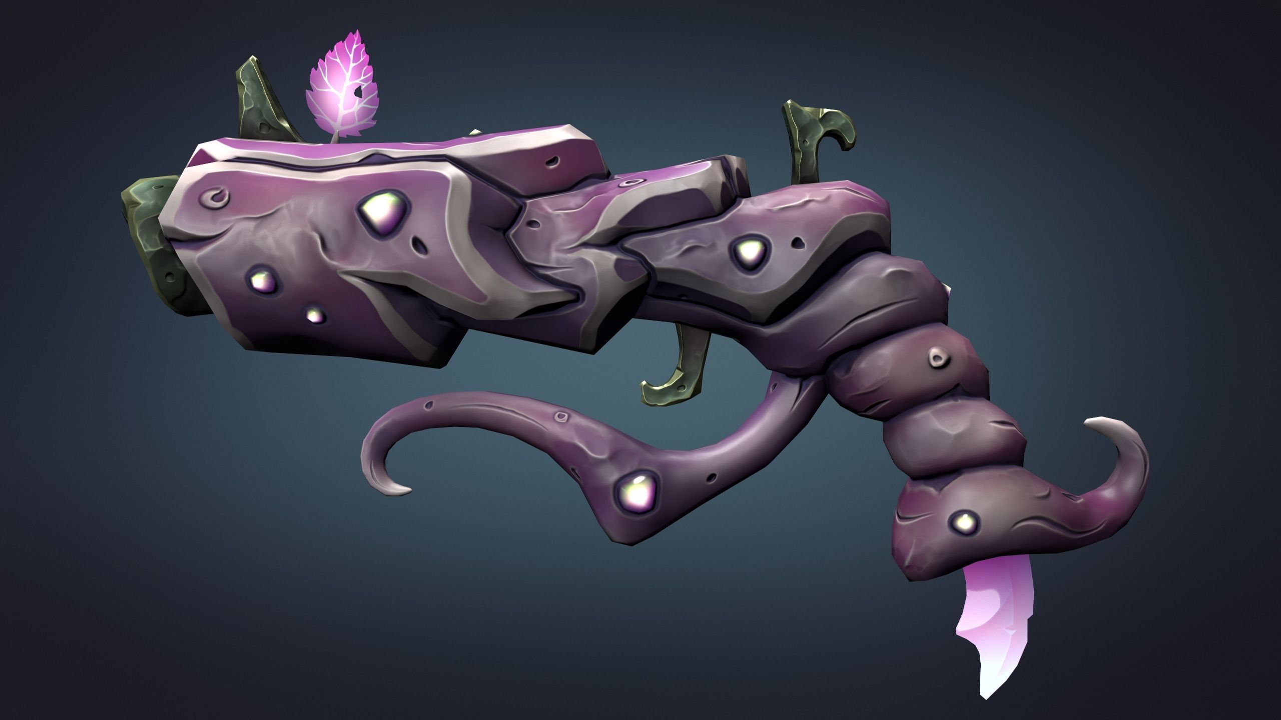 Wooden pistol 3d print 3D print model_6