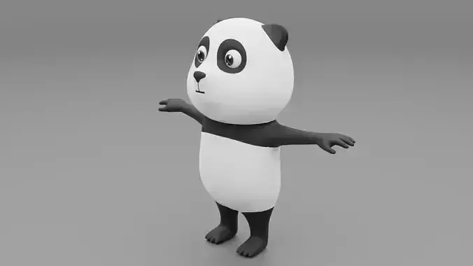 3D Panda Cartoon