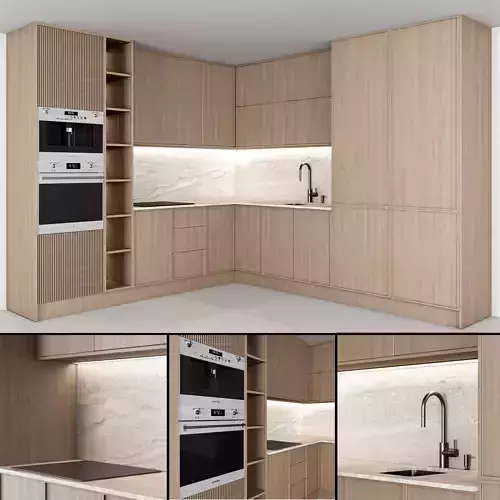 modern kitchen 09 3D model