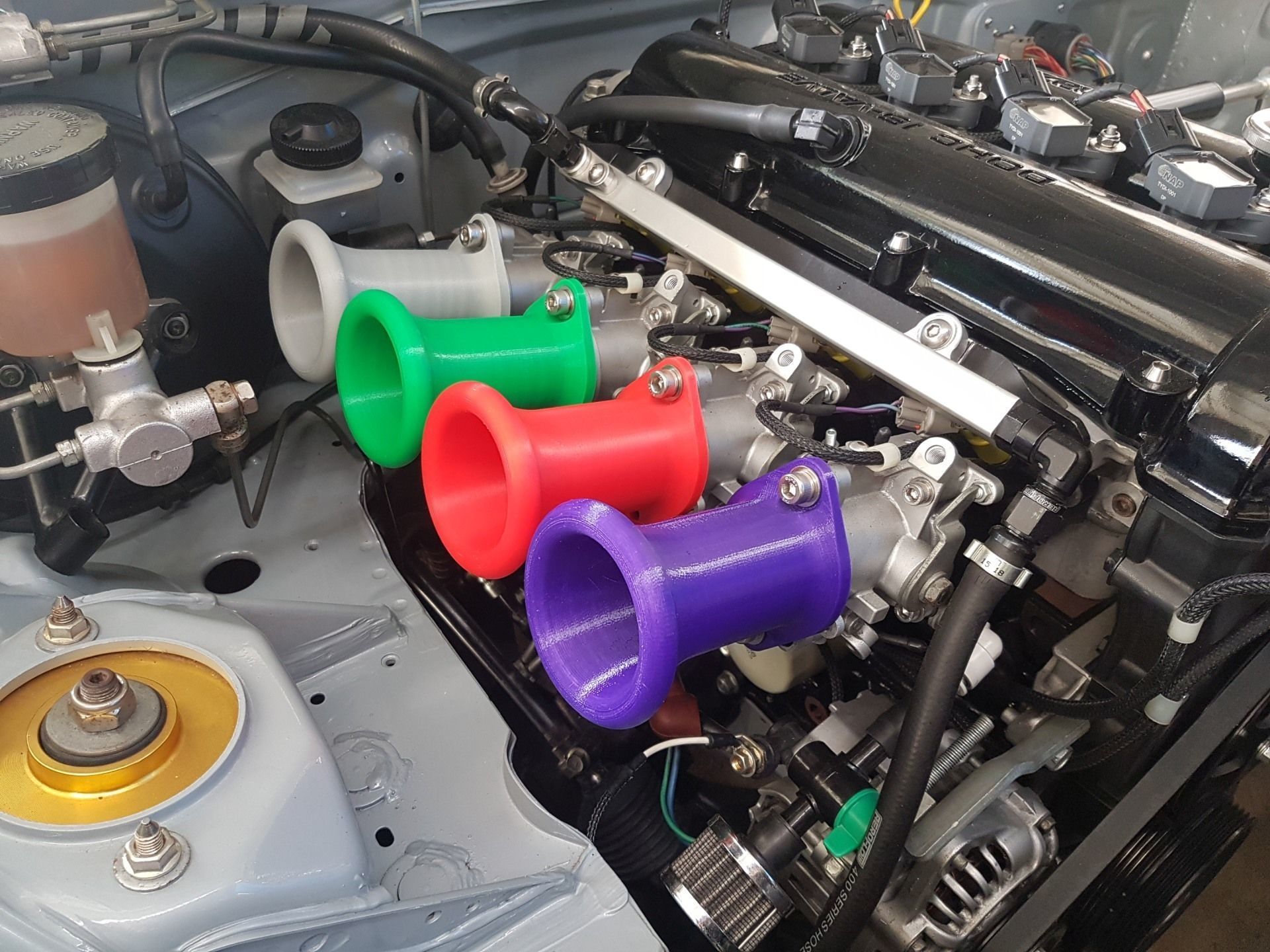 Toyota 4AGE velocity stacks  3D print model_5