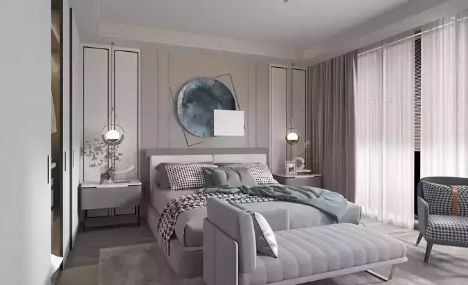 Chinese style bedroom New