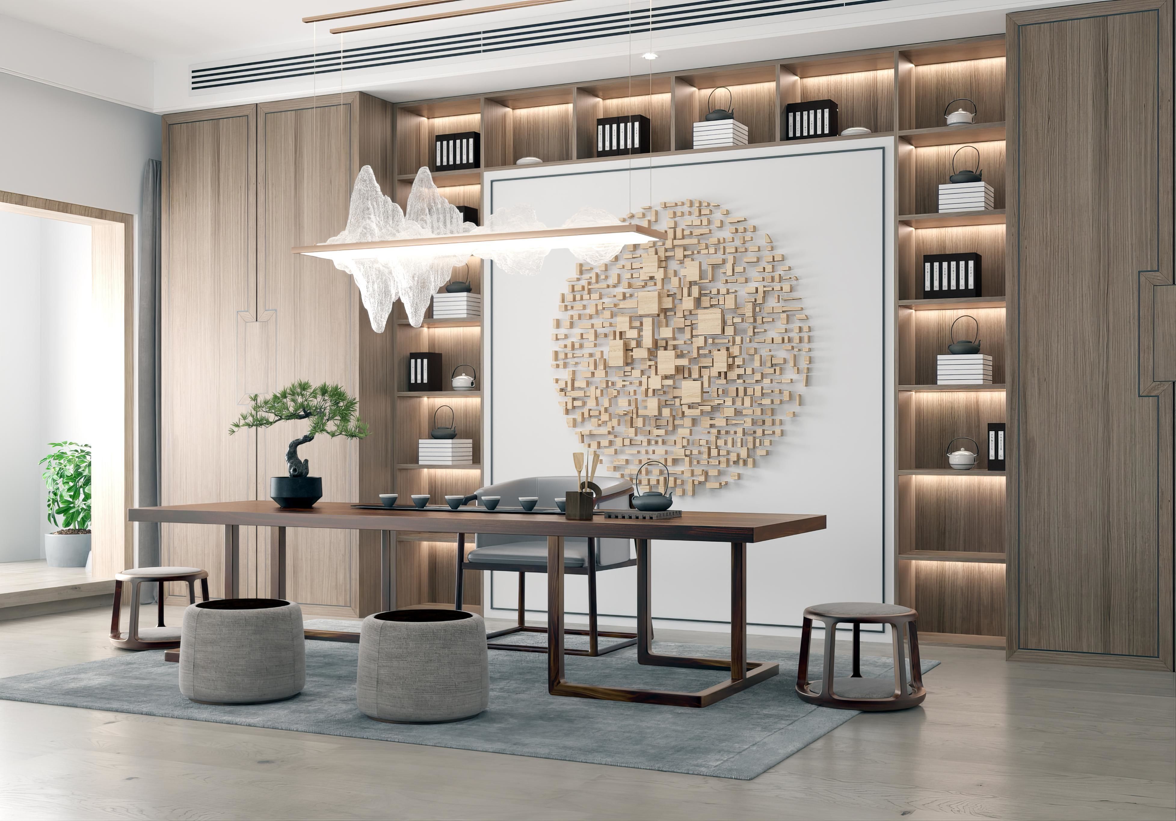 Chinese House New Tea 3D model_1