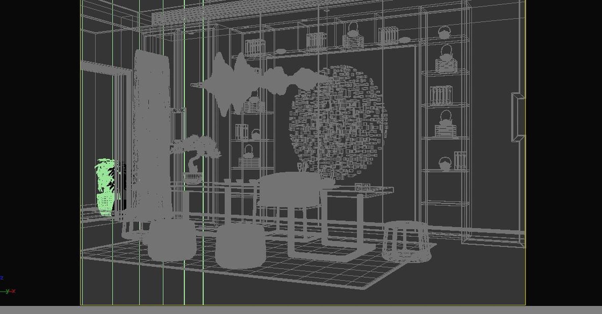 Chinese House New Tea 3D model_7