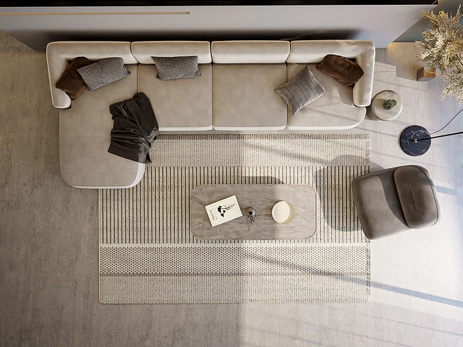 Interior Scene Living Room 19 3D model 3