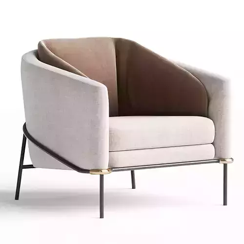 Fill Noir armchair 3d model