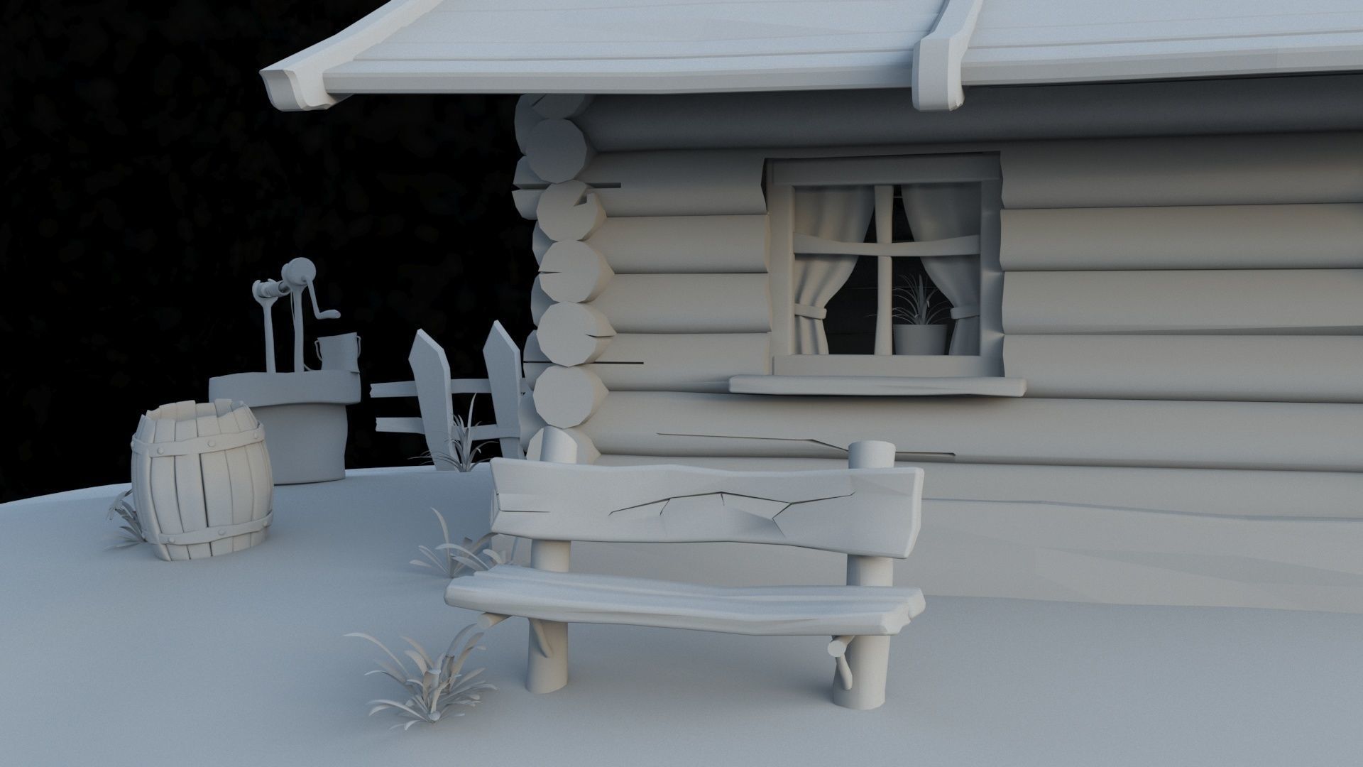 Fairy House 3D model_7