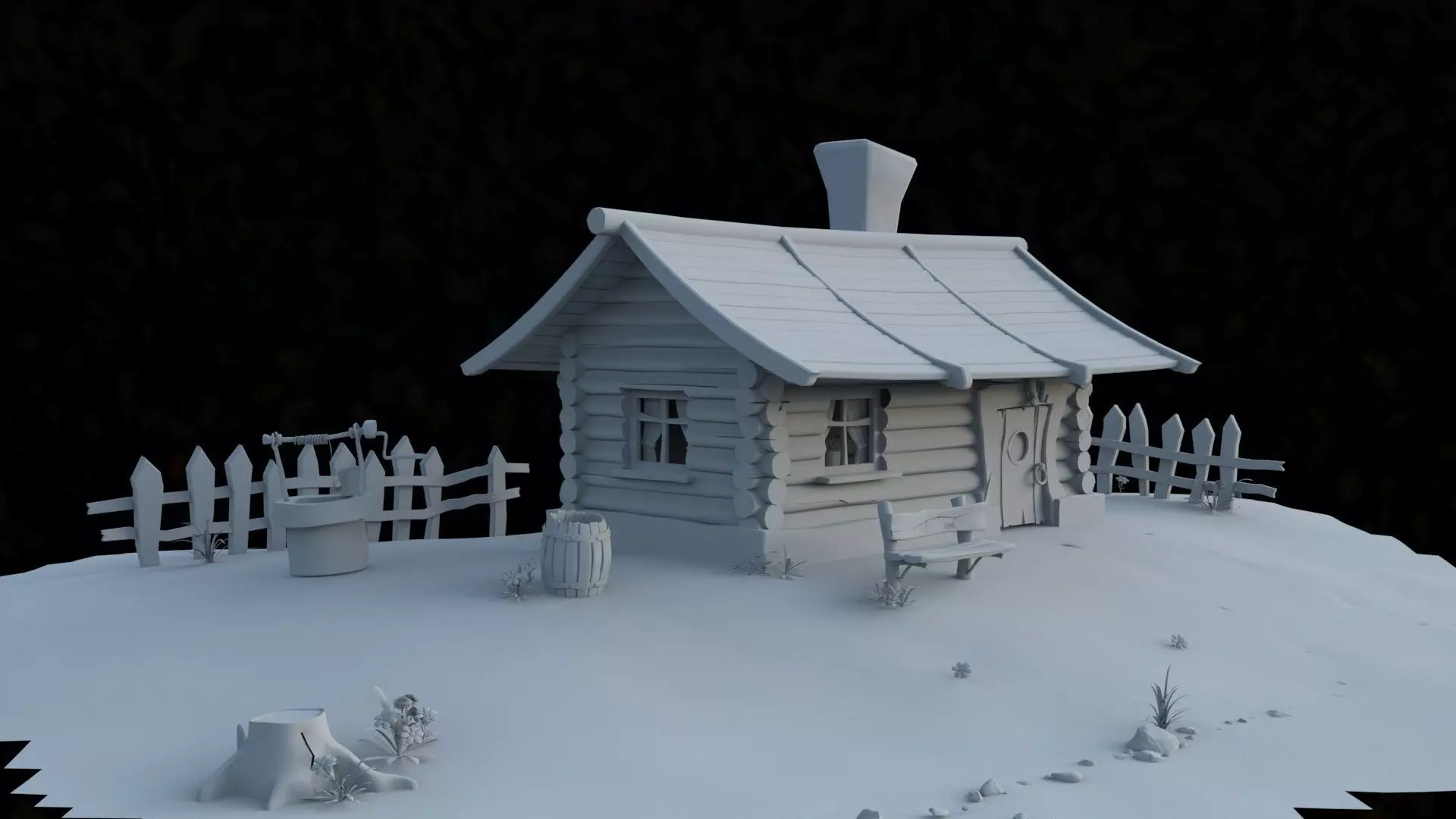 Fairy House 3D model_0