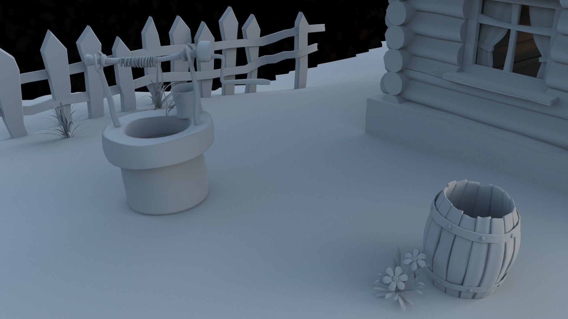Fairy House 3D model_11