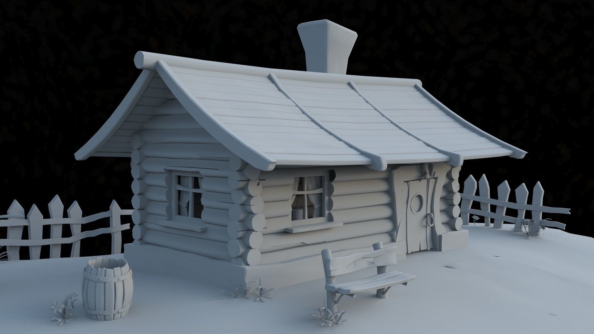 Fairy House 3D model_5