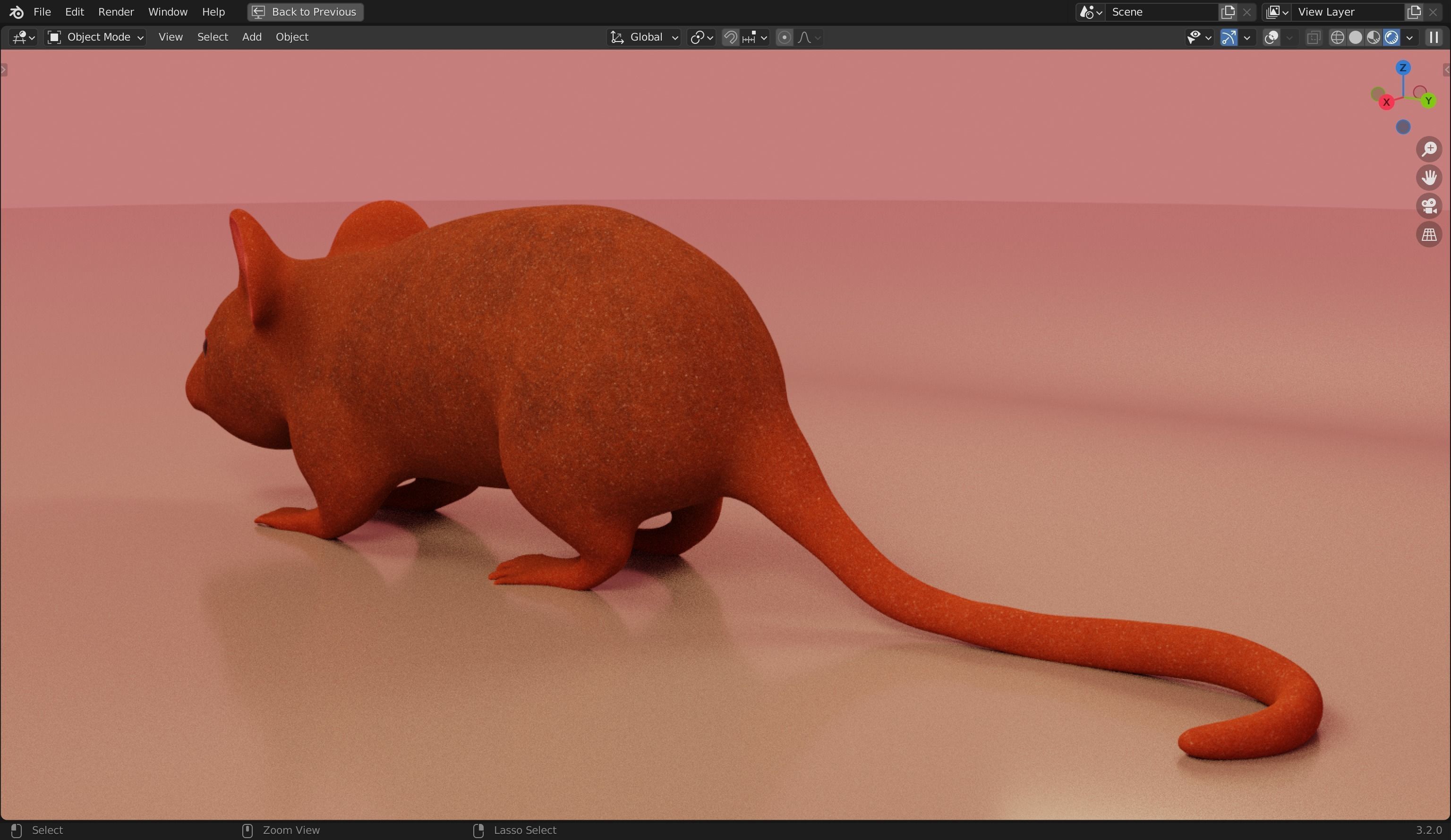 Mice 3D Model from Peter Wheat 1948 Walt Kelly  Low poly Low-poly 3D model_15