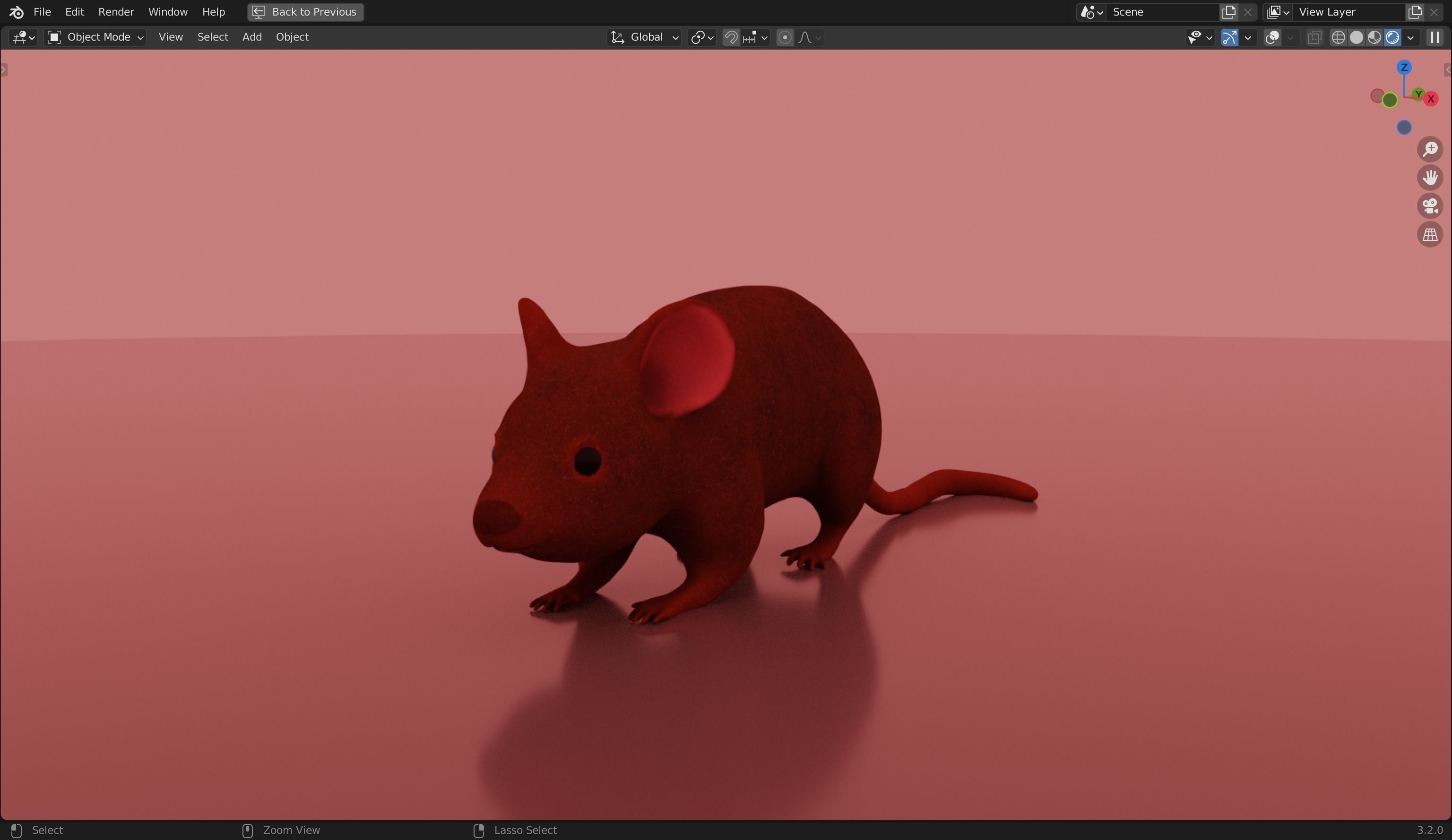 Mice 3D Model from Peter Wheat 1948 Walt Kelly  Low poly Low-poly 3D model_13