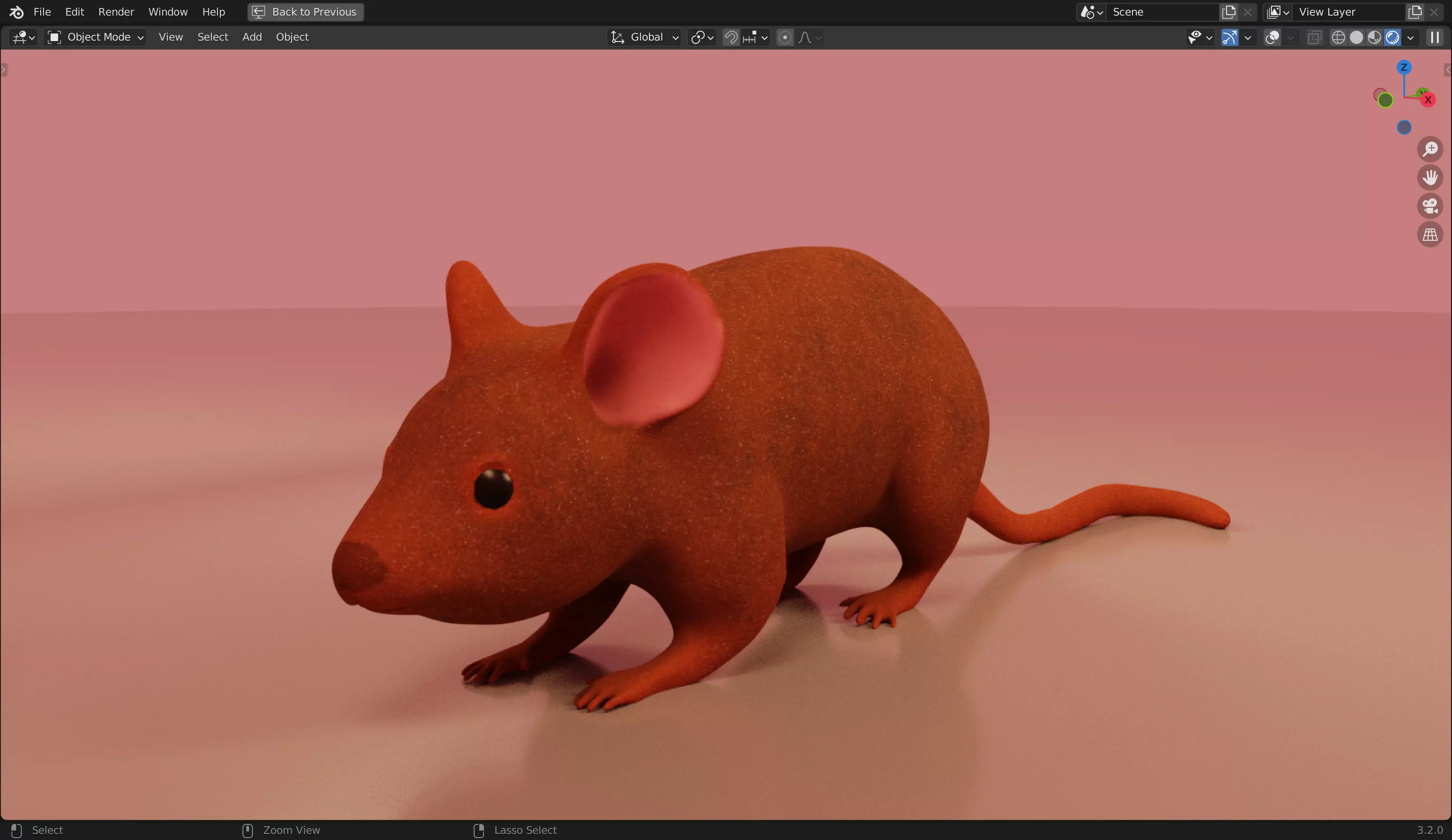 Mice 3D Model from Peter Wheat 1948 Walt Kelly  Low poly Low-poly 3D model_0