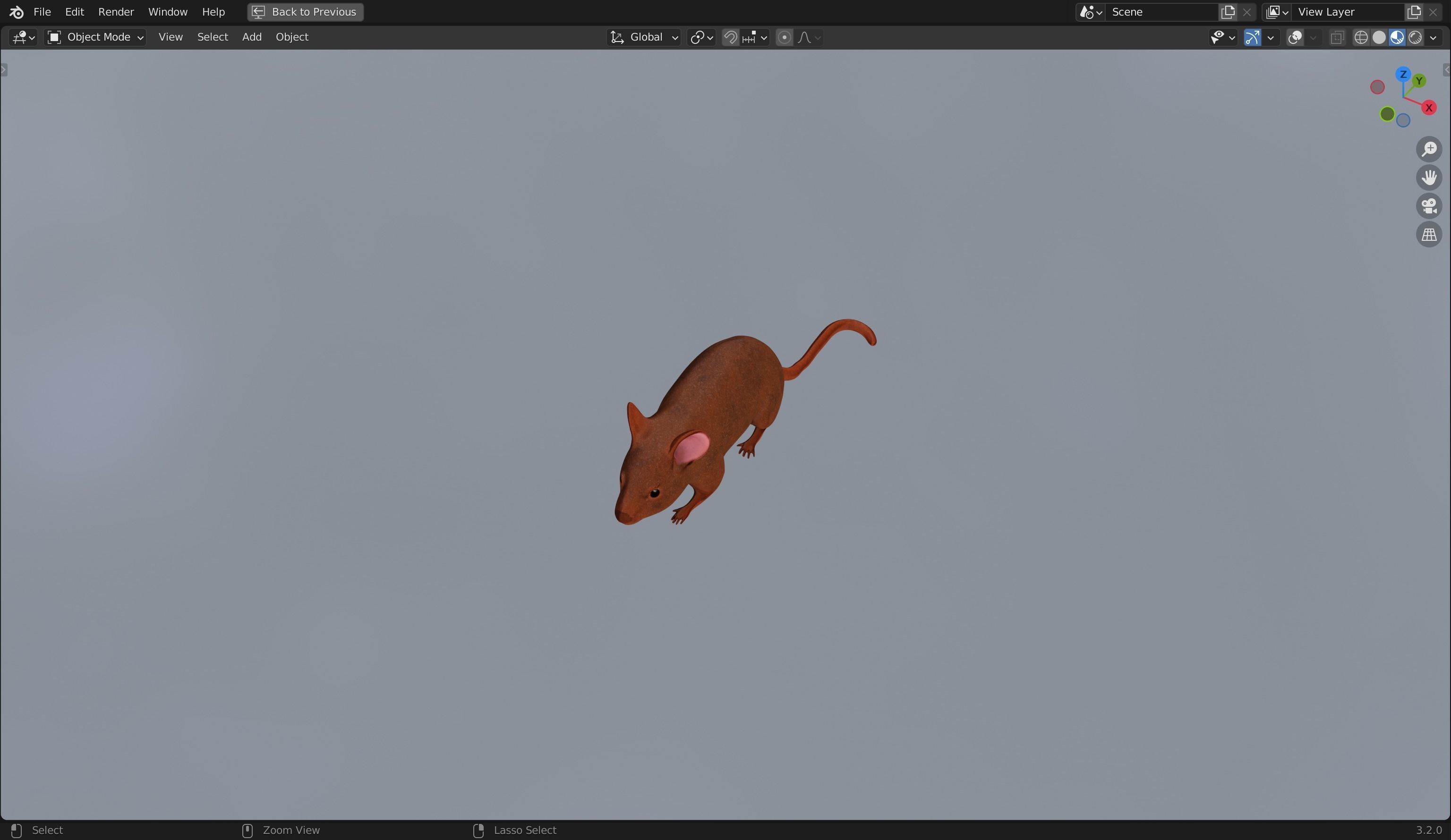 Mice 3D Model from Peter Wheat 1948 Walt Kelly  Low poly Low-poly 3D model_11