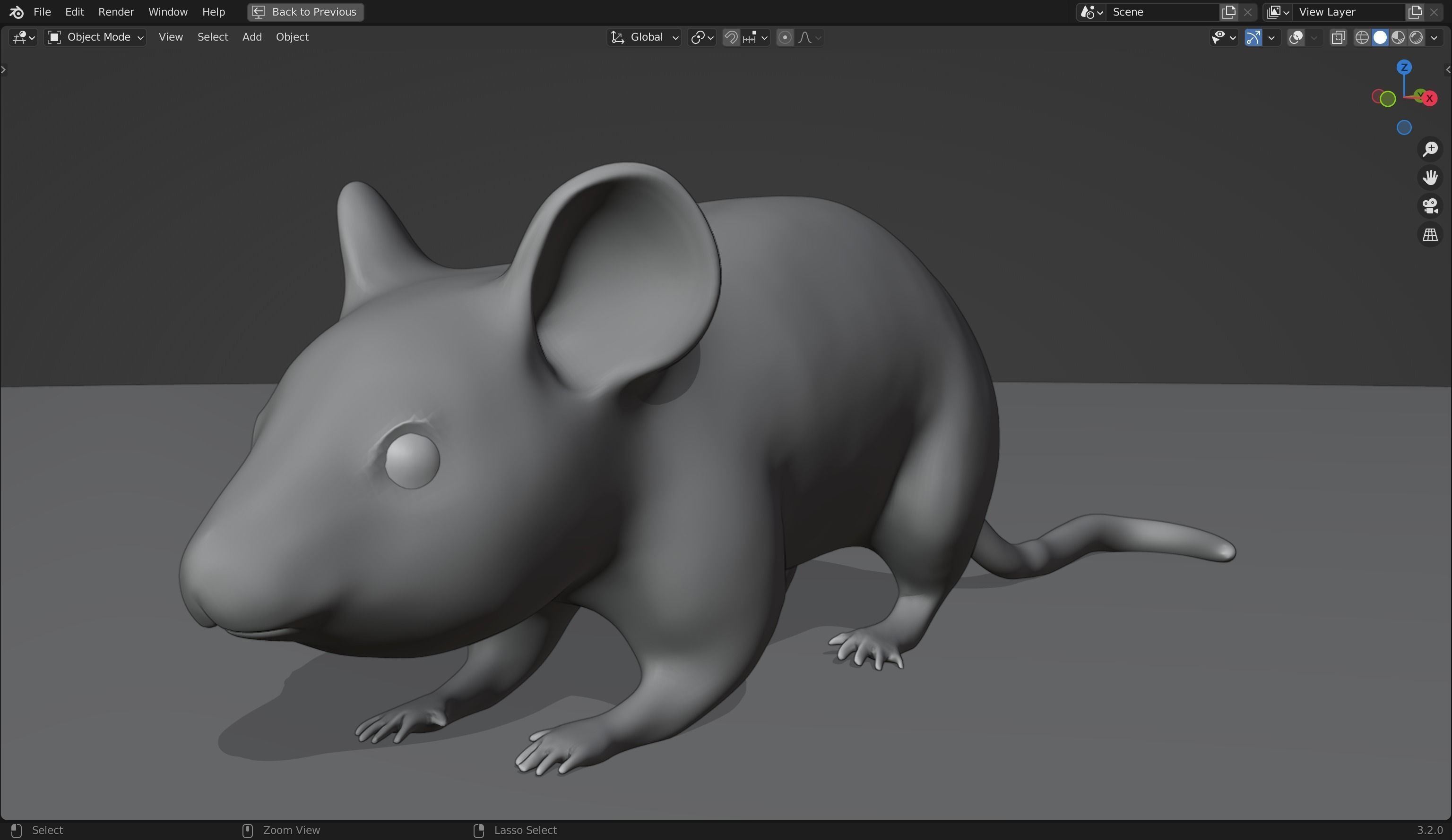 Mice 3D Model from Peter Wheat 1948 Walt Kelly  Low poly Low-poly 3D model_12