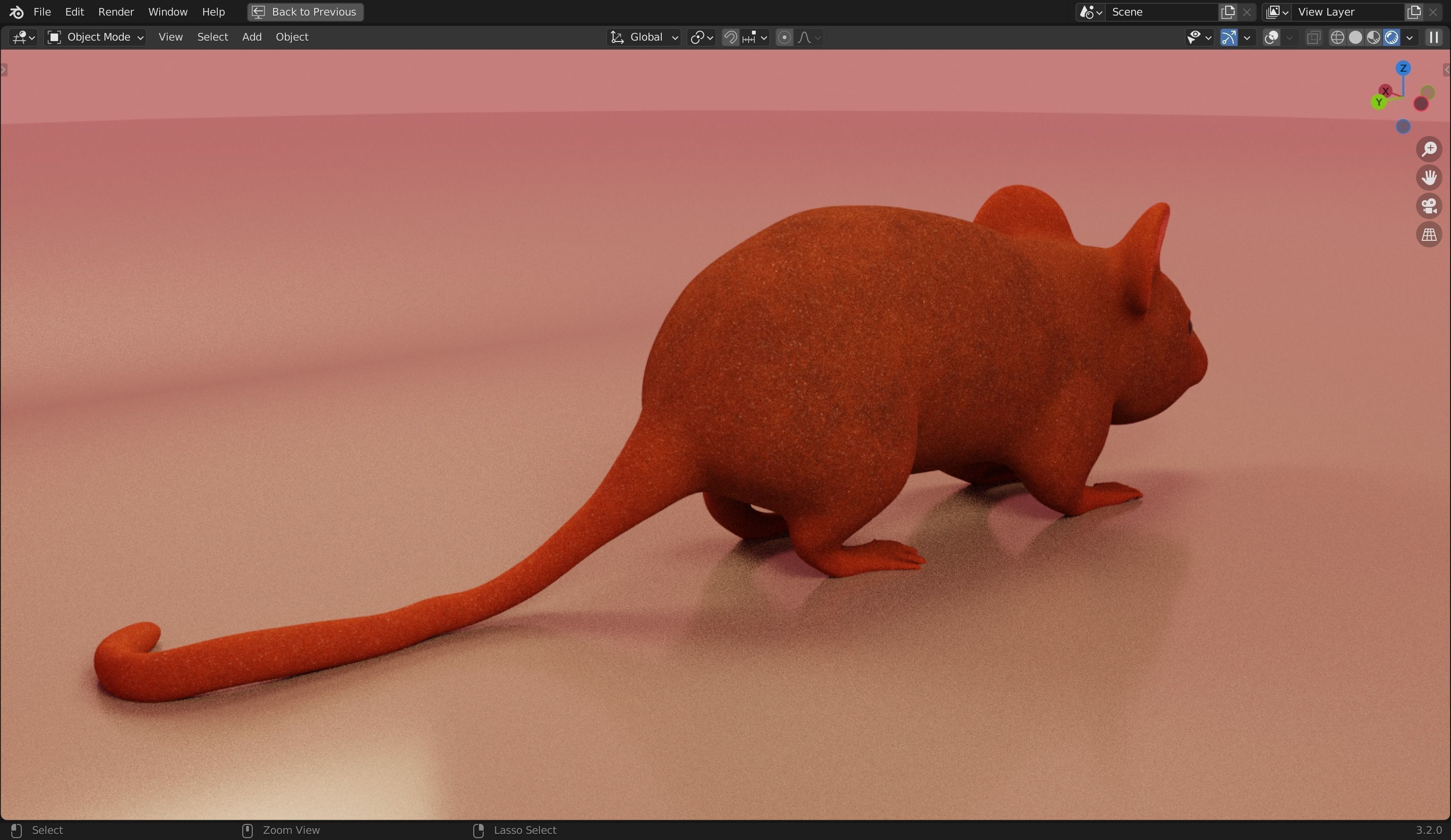 Mice 3D Model from Peter Wheat 1948 Walt Kelly  Low poly Low-poly 3D model_18