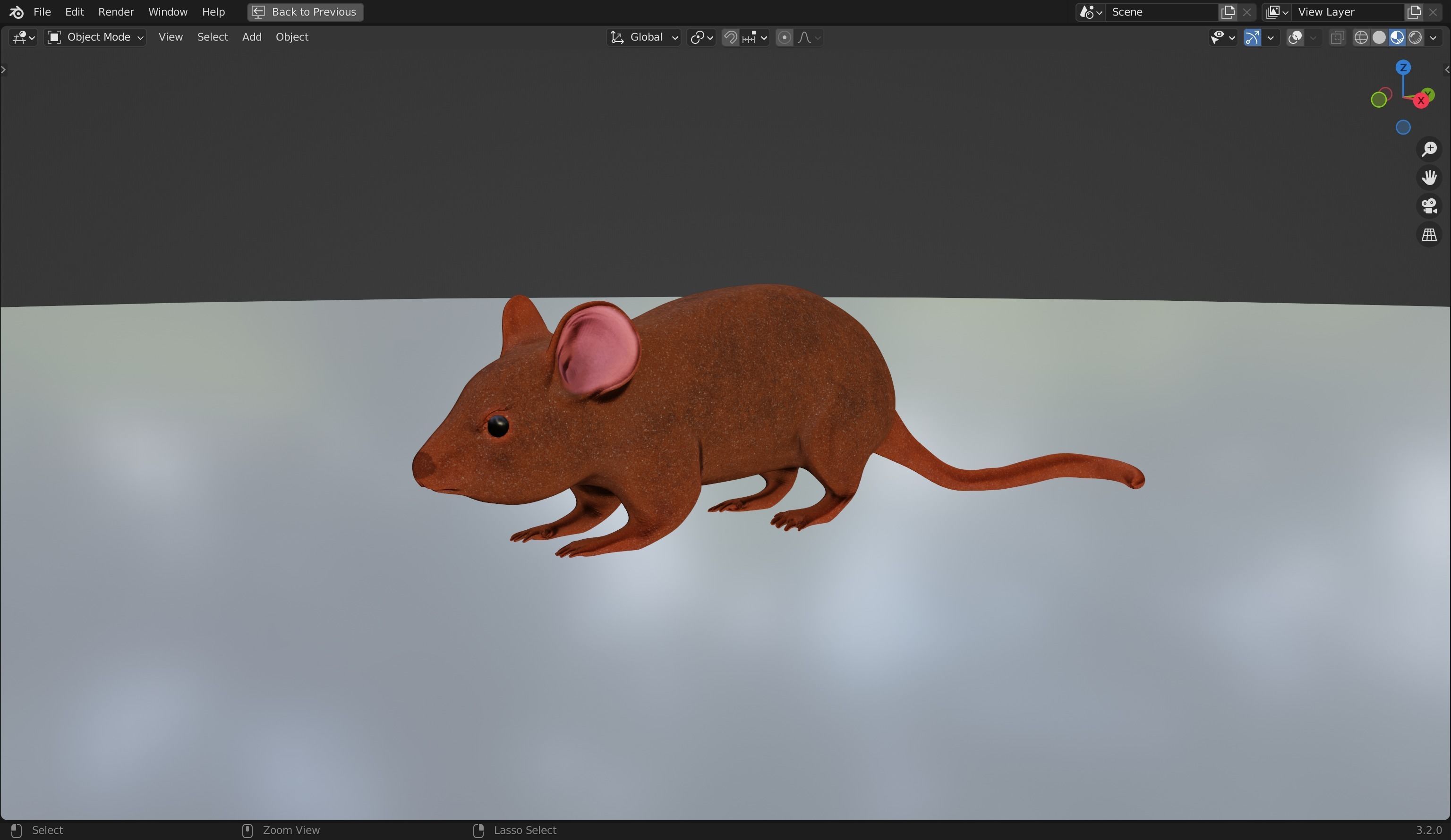 Mice 3D Model from Peter Wheat 1948 Walt Kelly  Low poly Low-poly 3D model_9