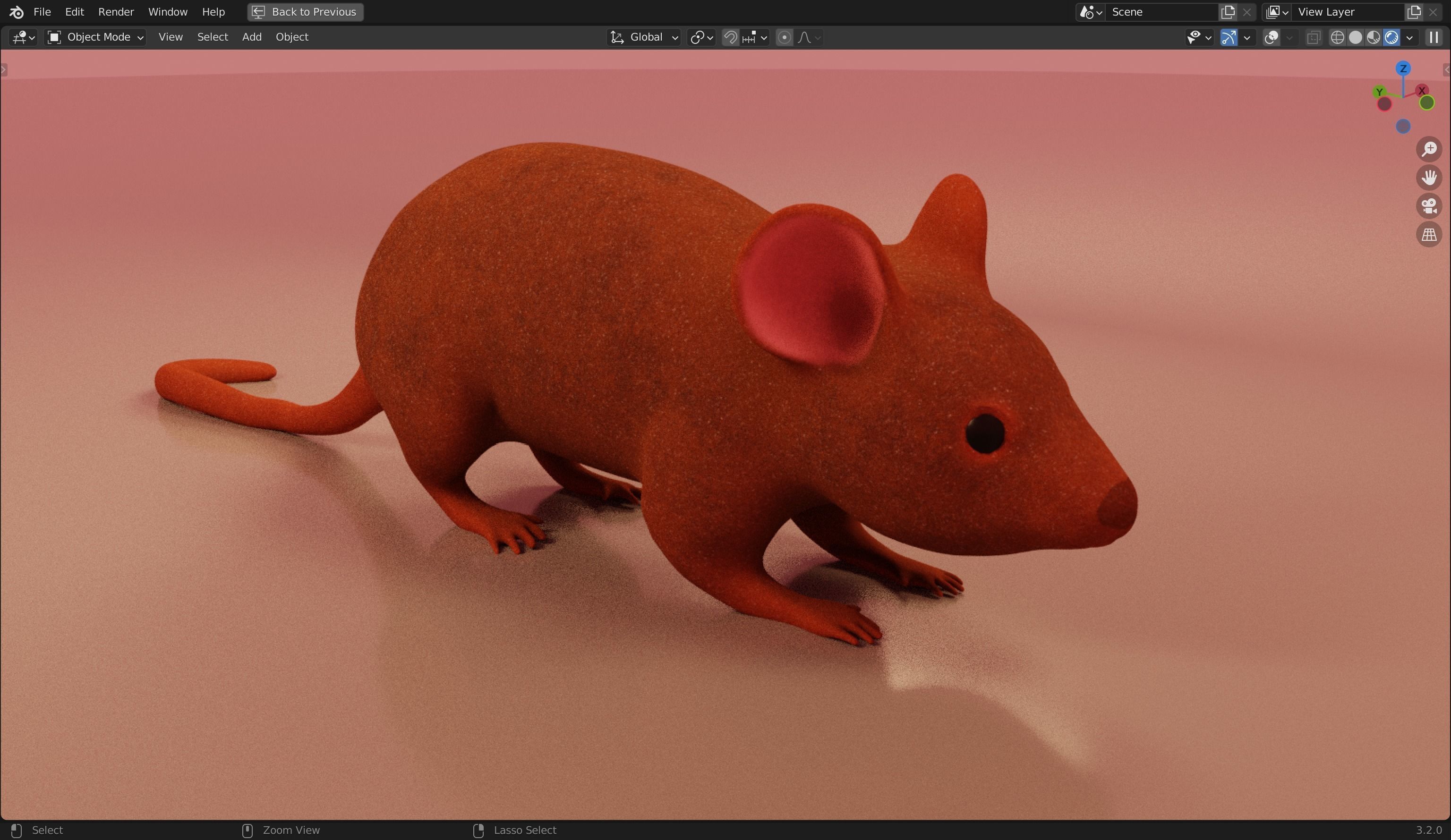 Mice 3D Model from Peter Wheat 1948 Walt Kelly  Low poly Low-poly 3D model_19