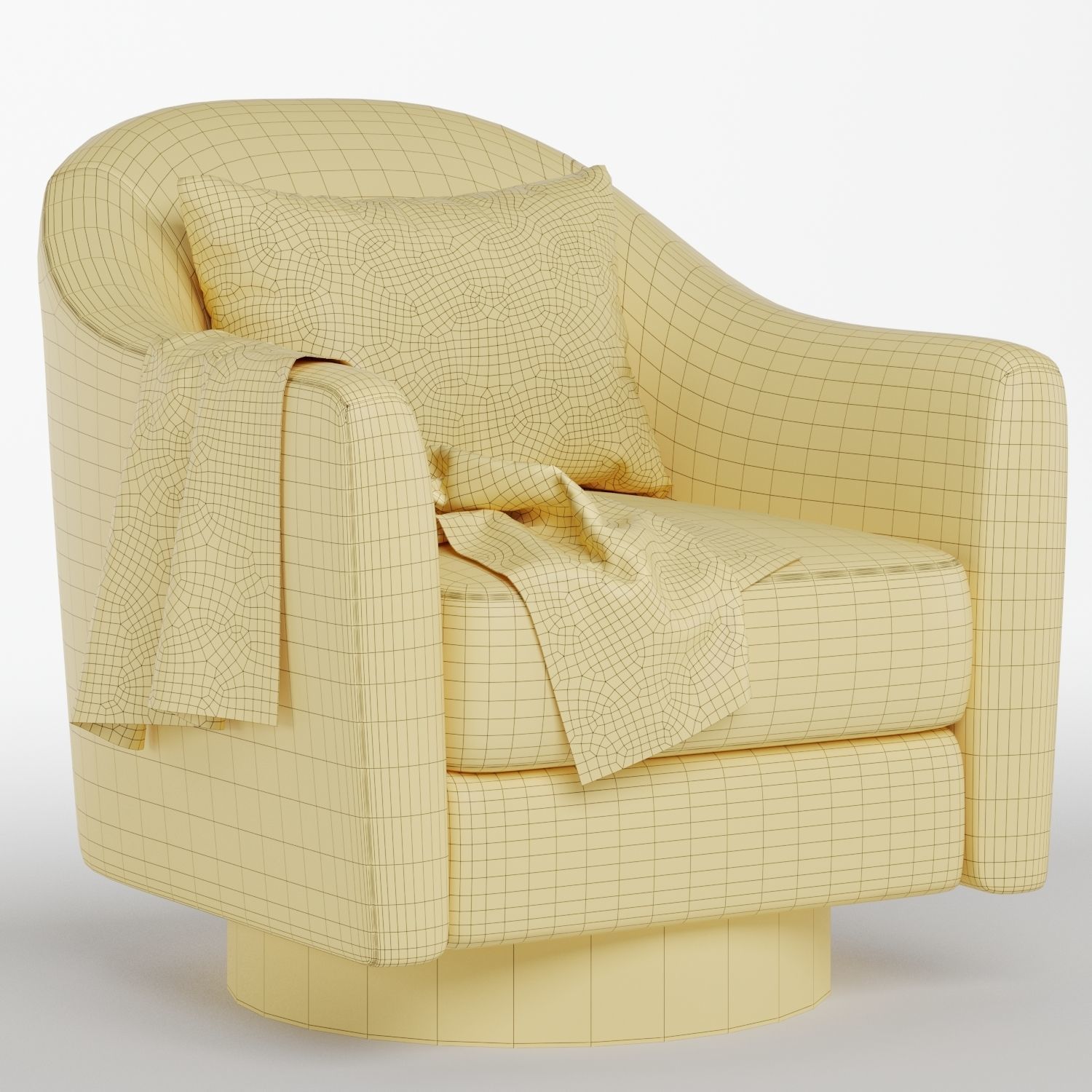 COQUETTE SWIVEL CHAIR 3D model_5