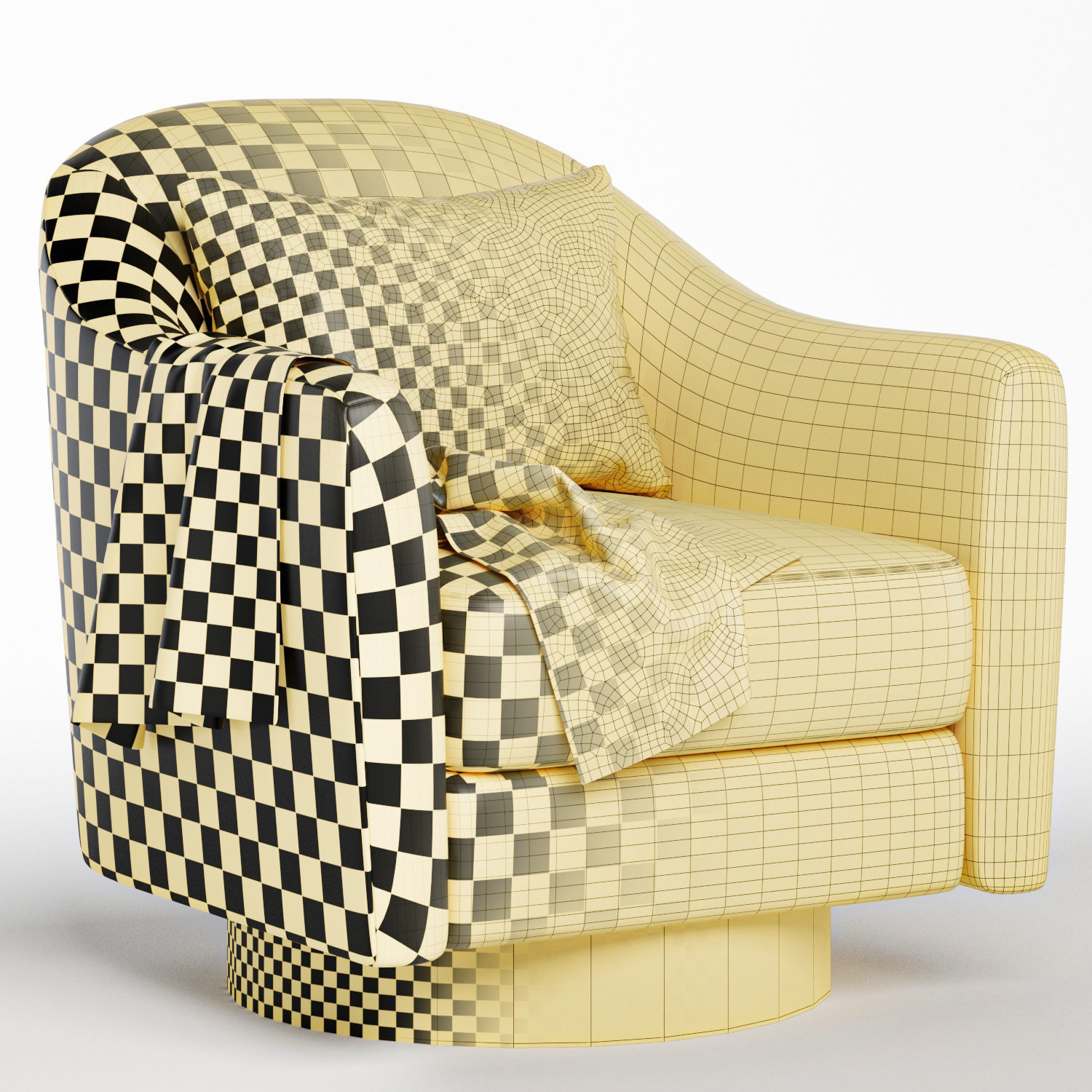 COQUETTE SWIVEL CHAIR 3D model_4