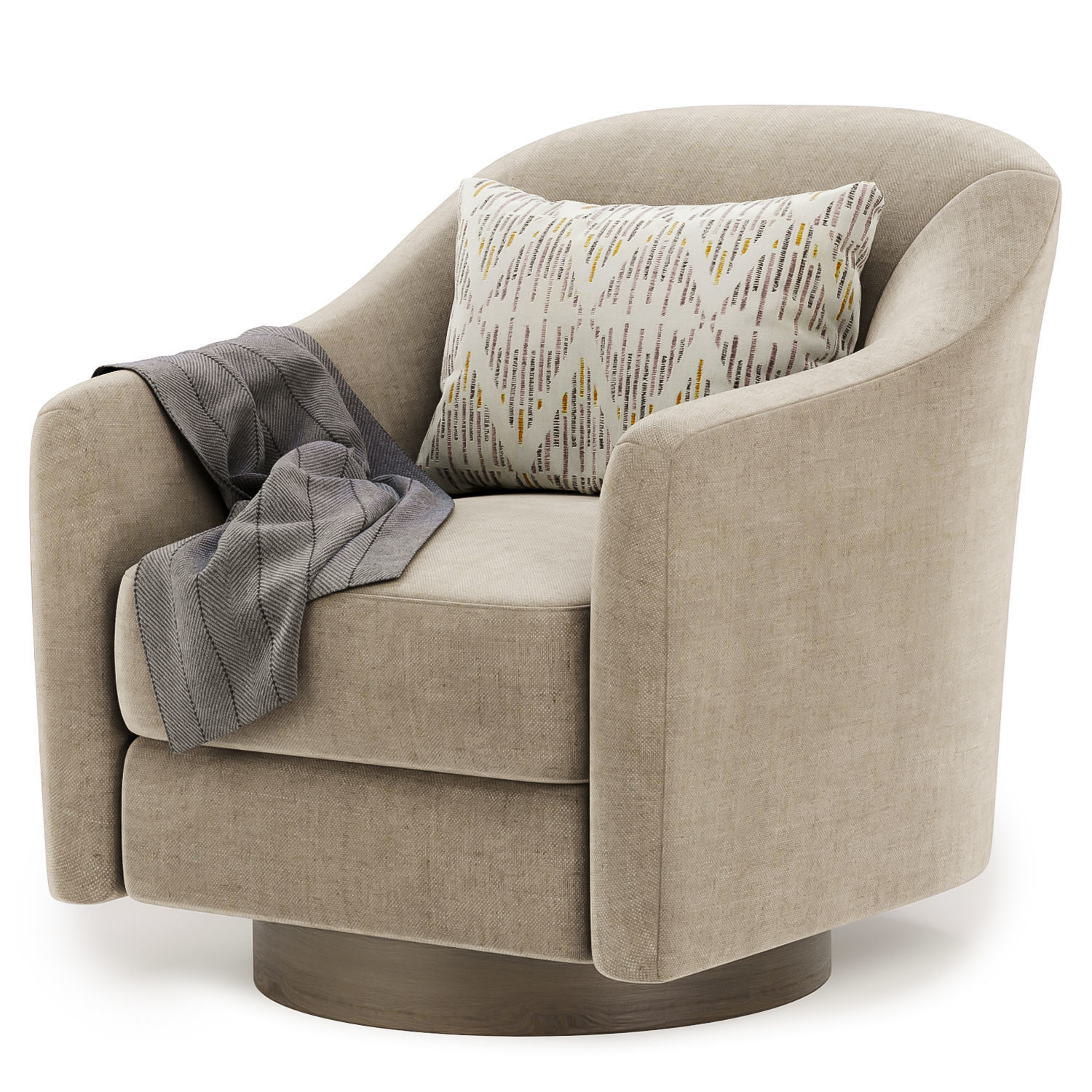 COQUETTE SWIVEL CHAIR 3D model_3