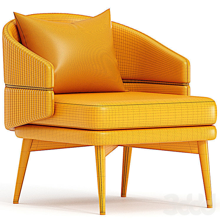 Billy Armchair  3D model_2