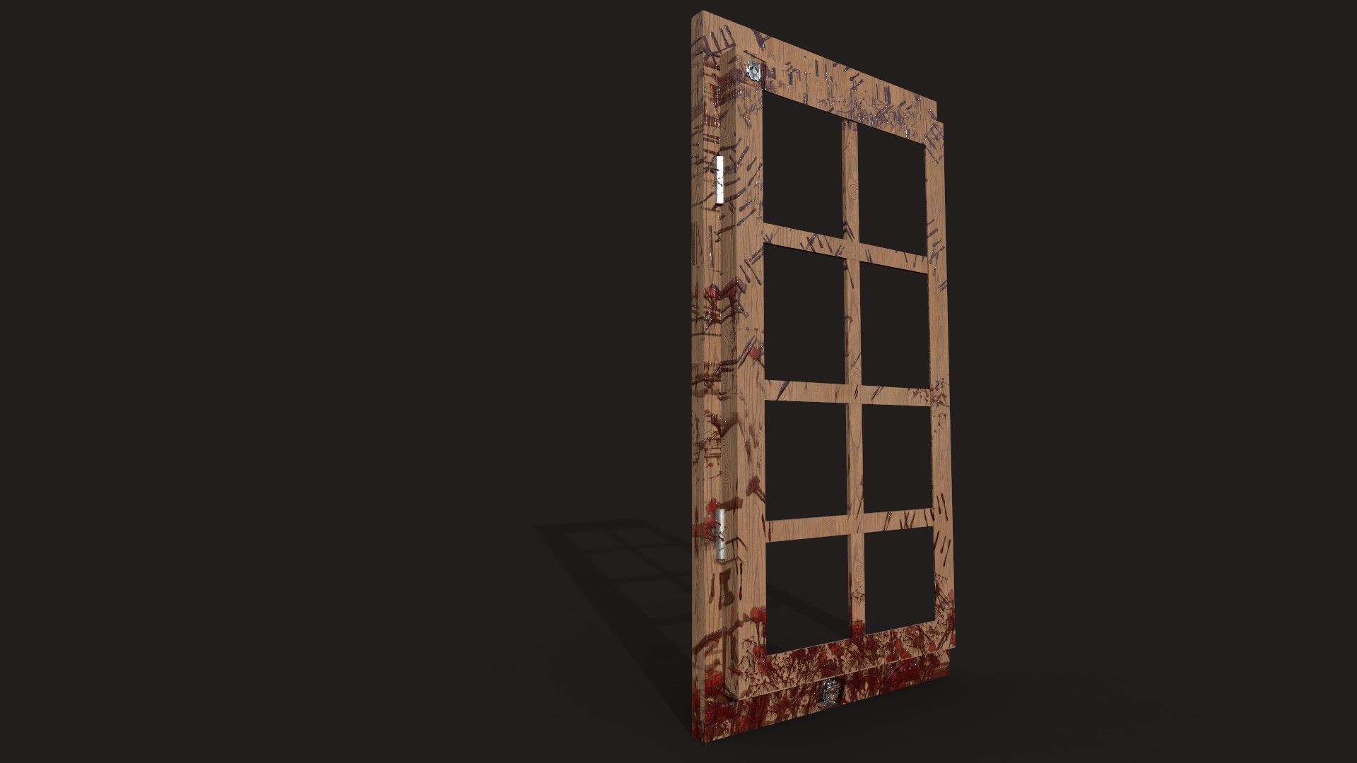 Eerie Realism Pack Blood-Stained Window Concrete Wall 3D Models Low-poly 3D model_13