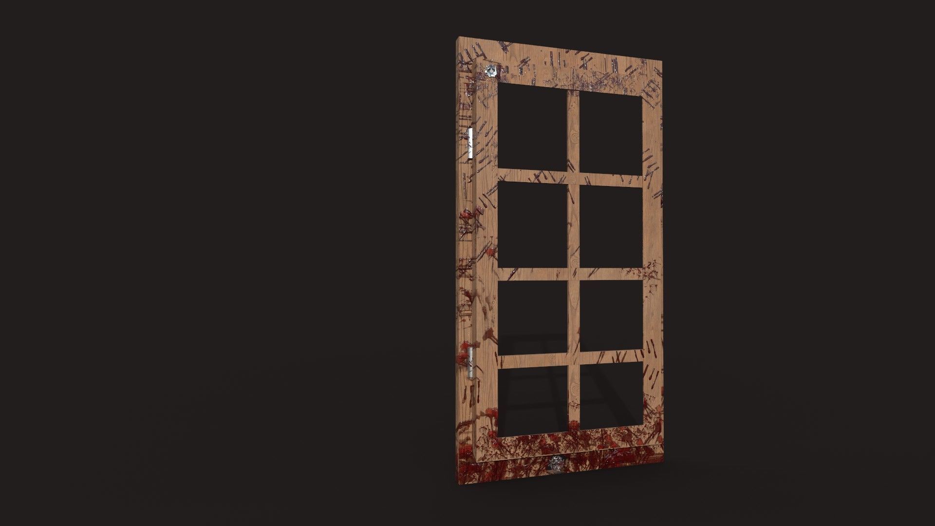 Eerie Realism Pack Blood-Stained Window Concrete Wall 3D Models Low-poly 3D model_14