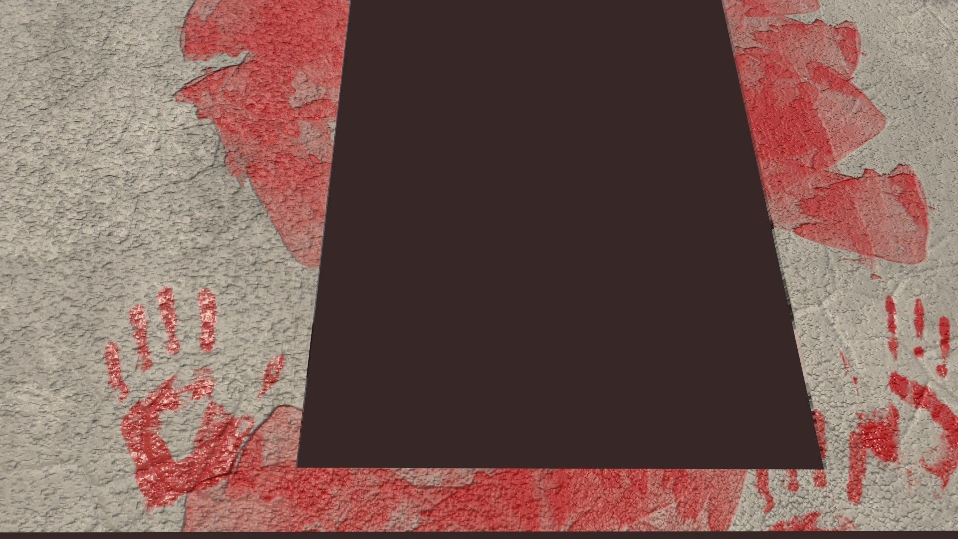 Eerie Realism Pack Blood-Stained Window Concrete Wall 3D Models Low-poly 3D model_8