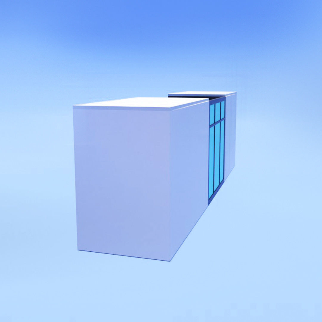 Show window in store Low-poly 3D model_2