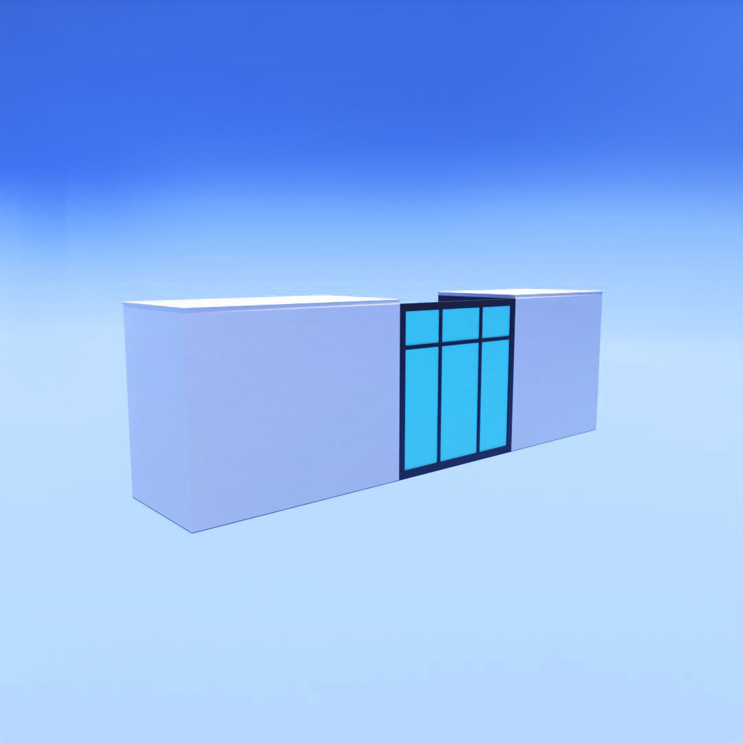 Show window in store Low-poly 3D model_3