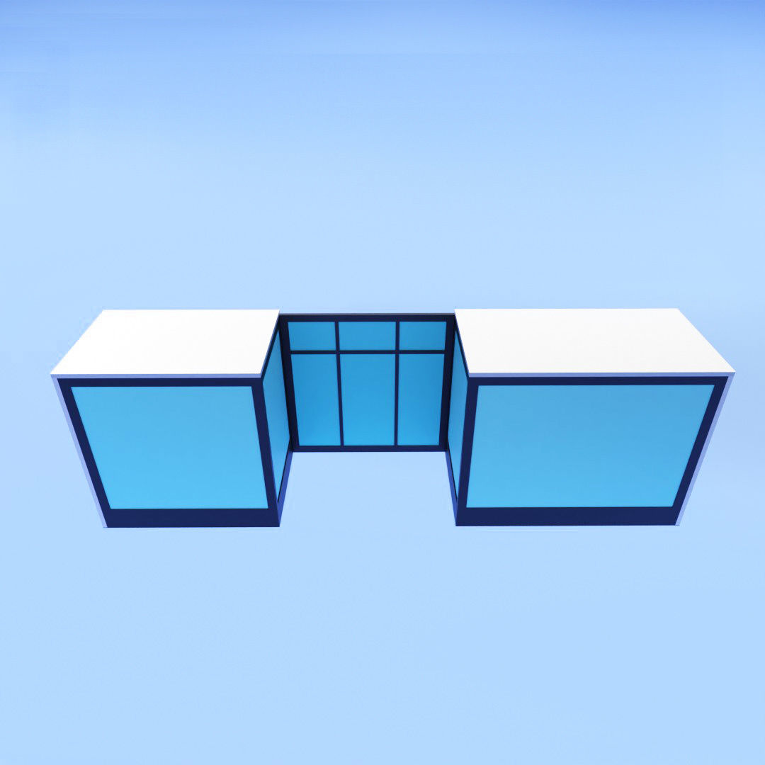 Show window in store Low-poly 3D model_6