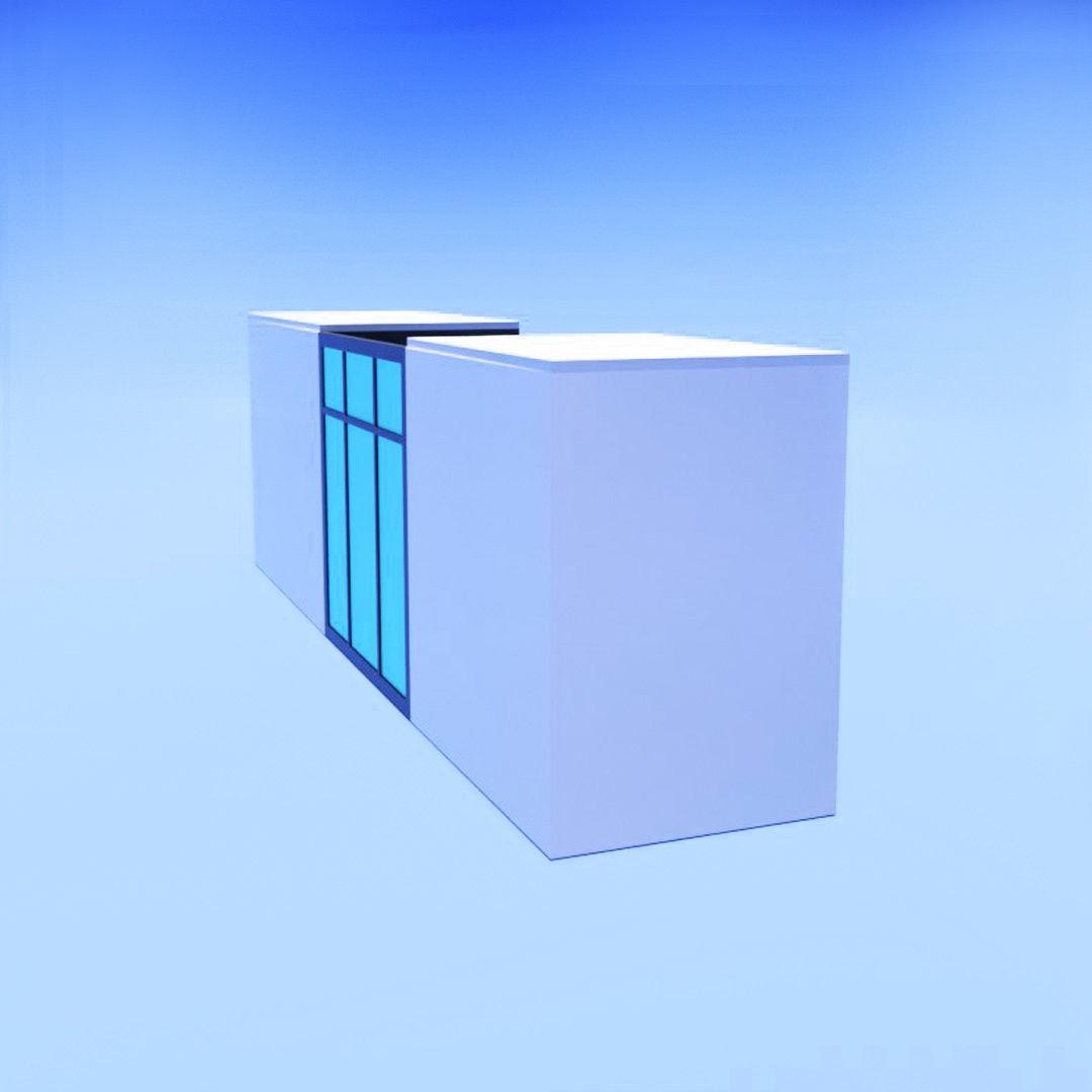Show window in store Low-poly 3D model_4