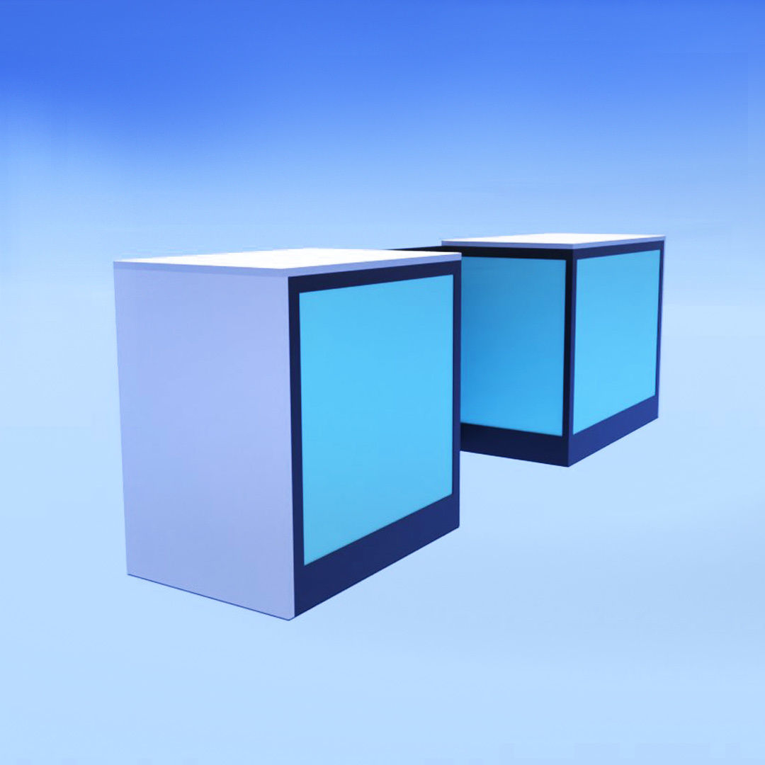 Show window in store Low-poly 3D model_5