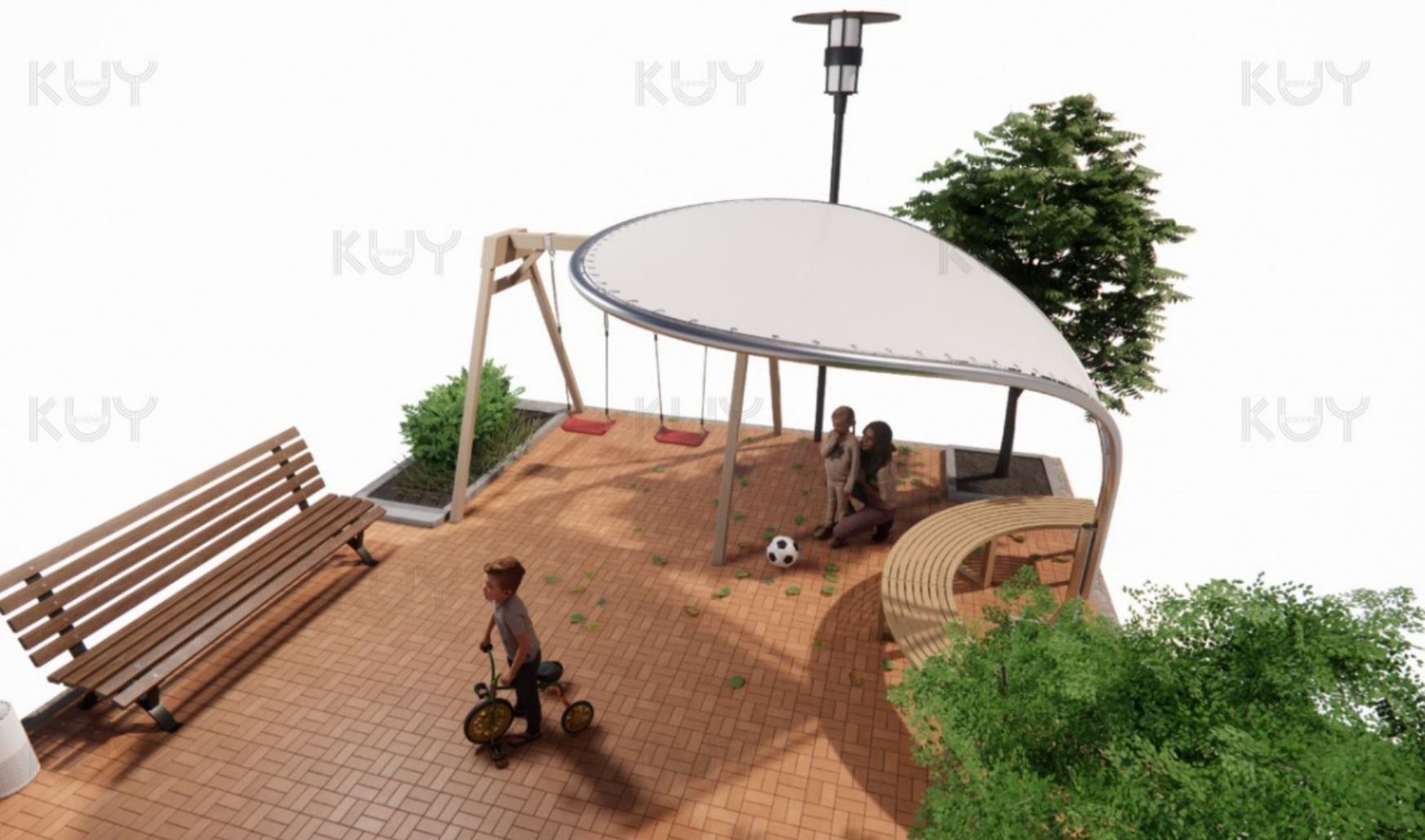 petal module one petal 3D model_8