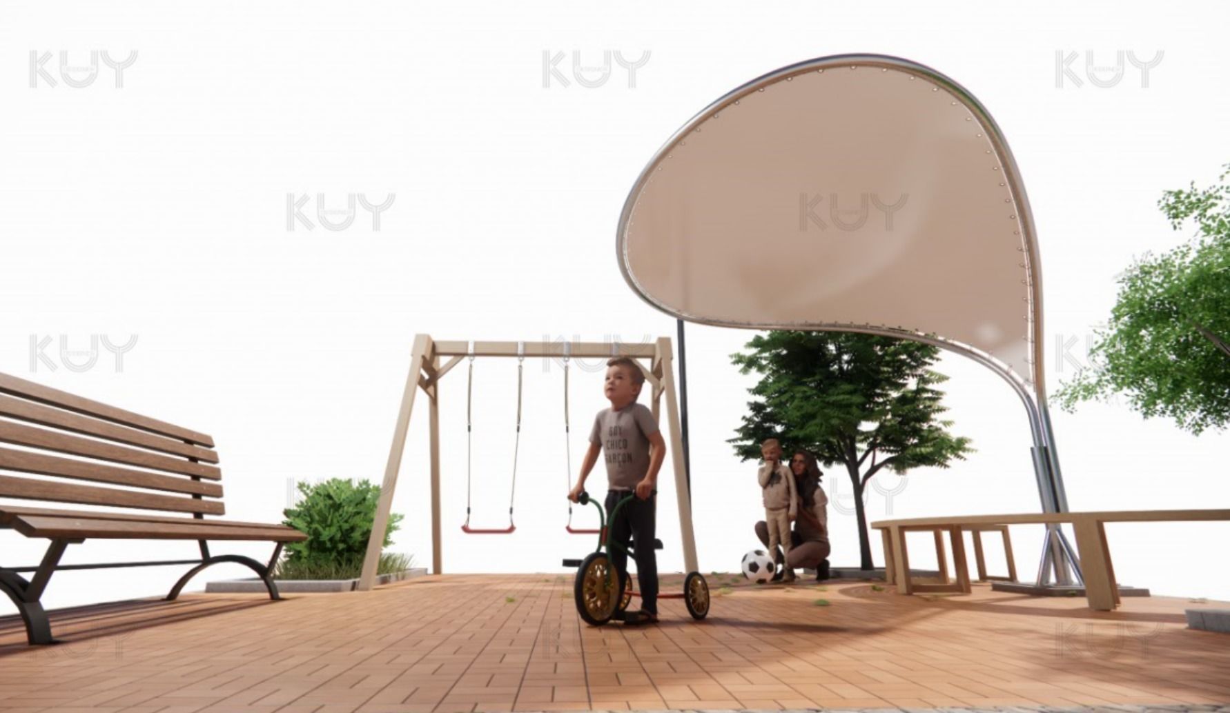 petal module one petal 3D model_7