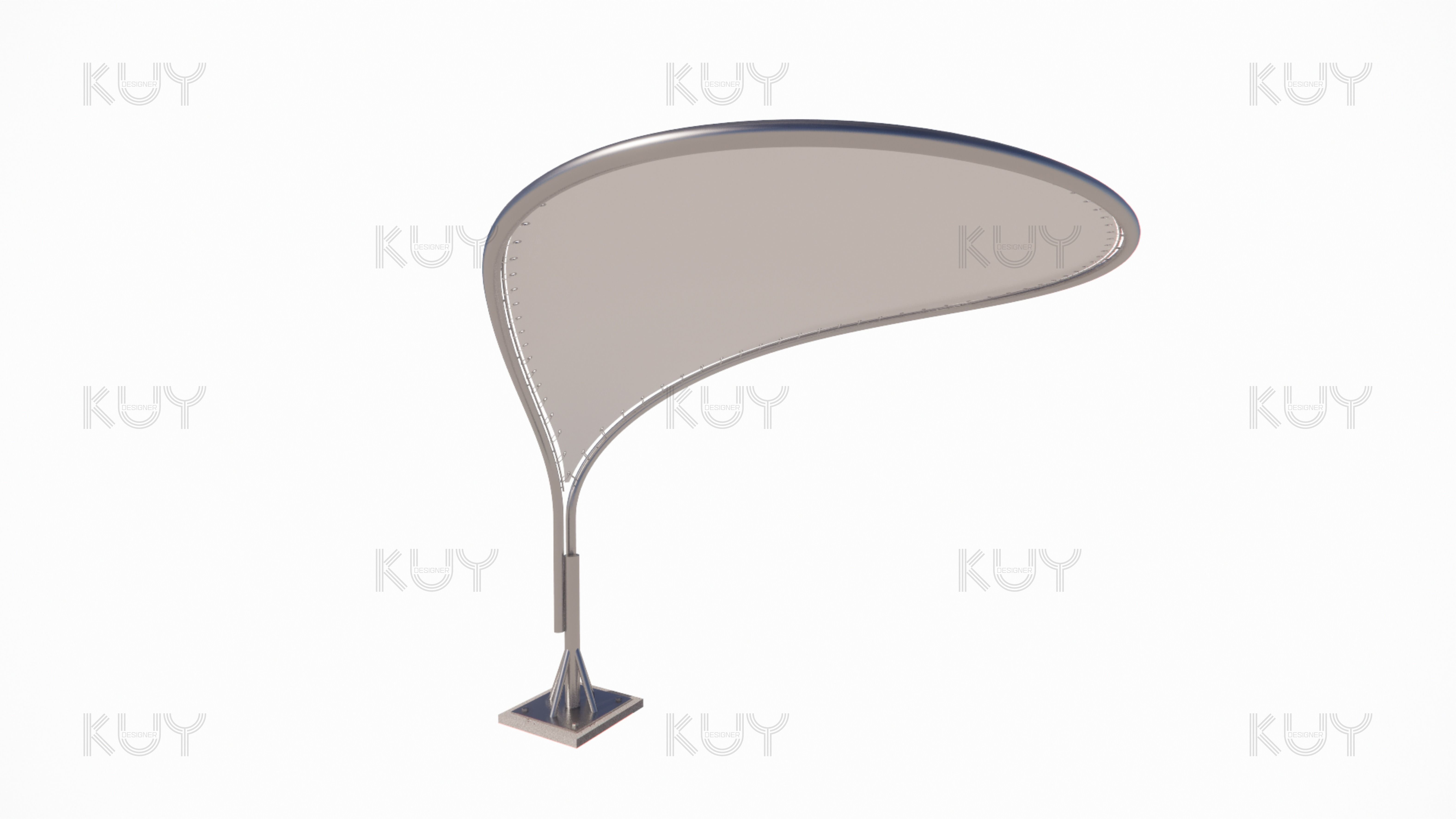 petal module one petal 3D model_1