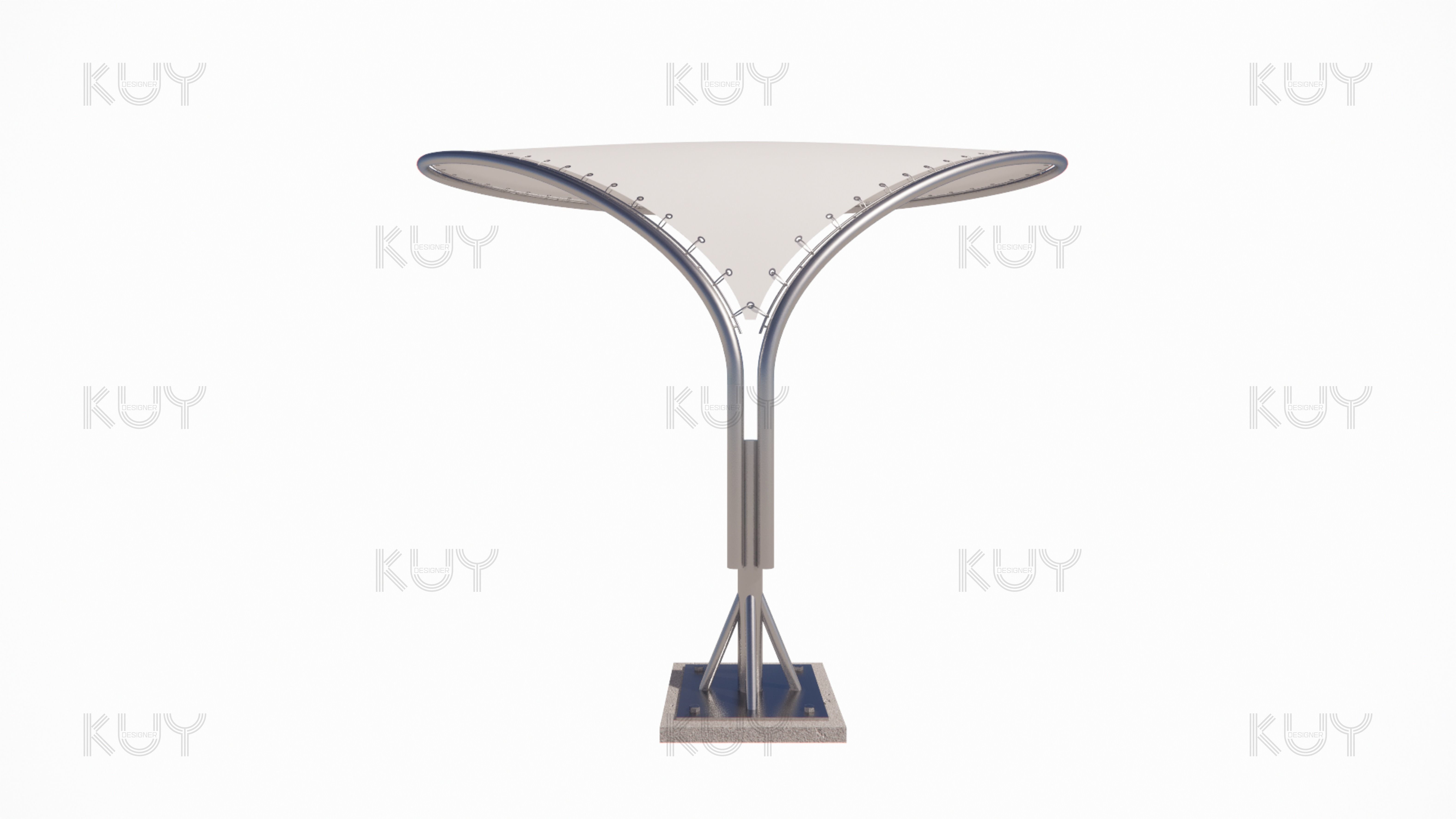 petal module one petal 3D model_2