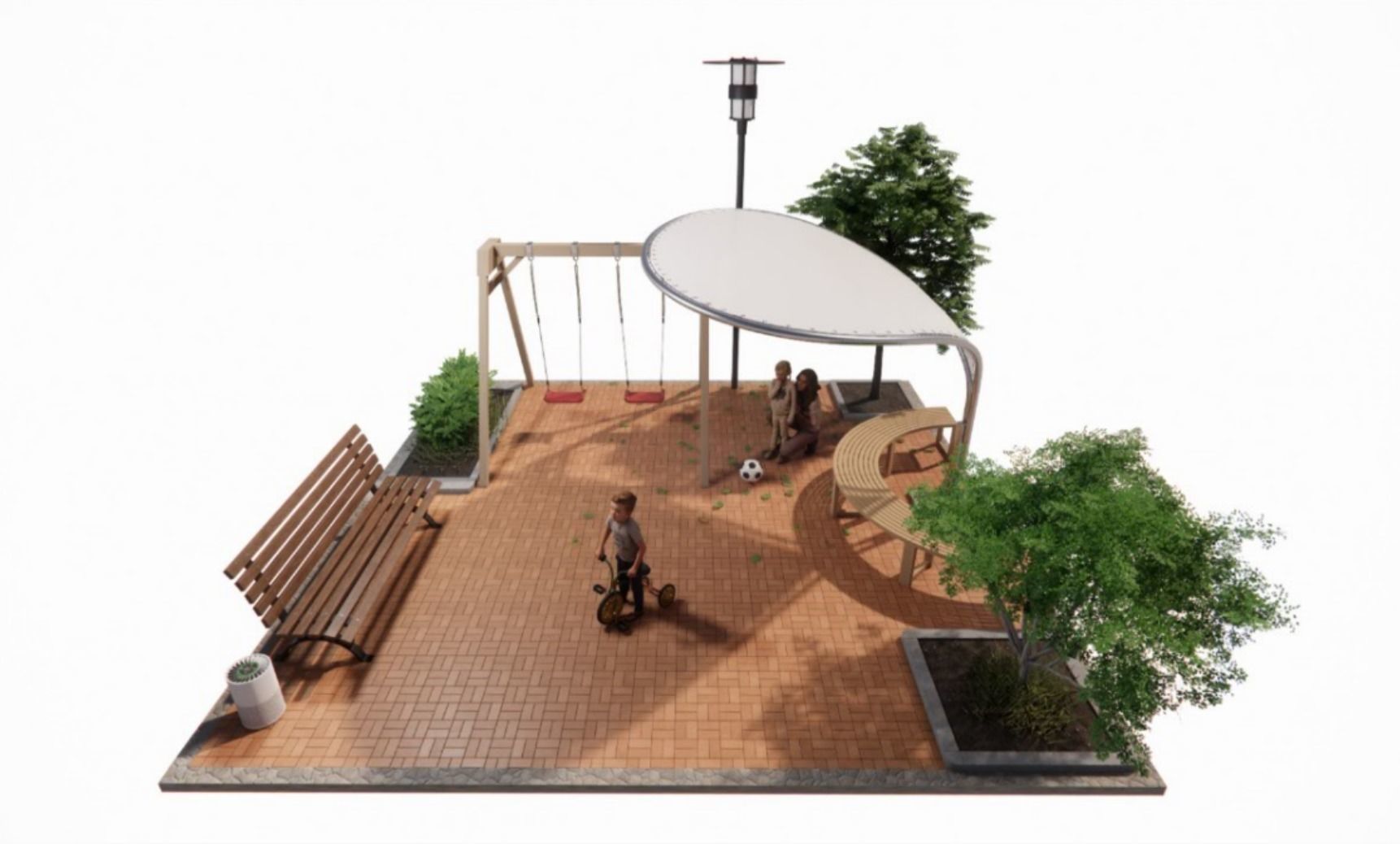 petal module one petal 3D model_5