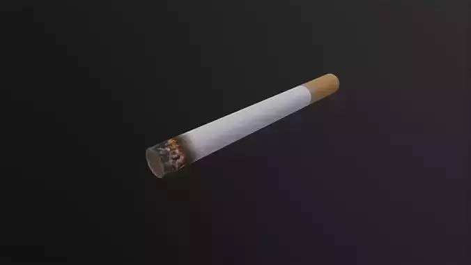 Cigarette 3D Model Low-poly 3D model